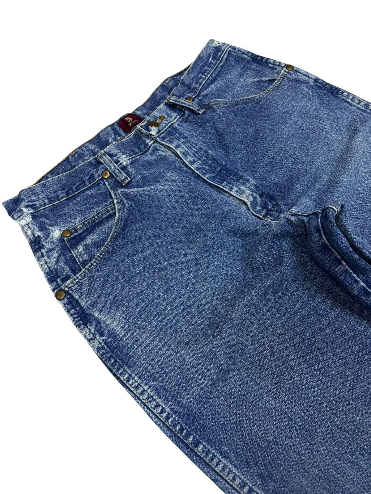 Vintage × Wrangler Vintage Wrangler Blue Relaxed Jeans Size US 34 / EU 50 - 3 Thumbnail