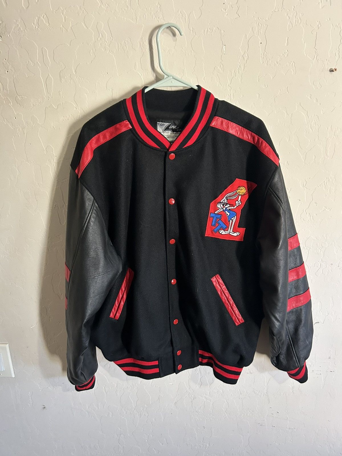 Warner Bros Vintage 1992 Looney Tunes Basketball Jacket Size L Size US L / EU 52-54 / 3 - 1 Thumbnail