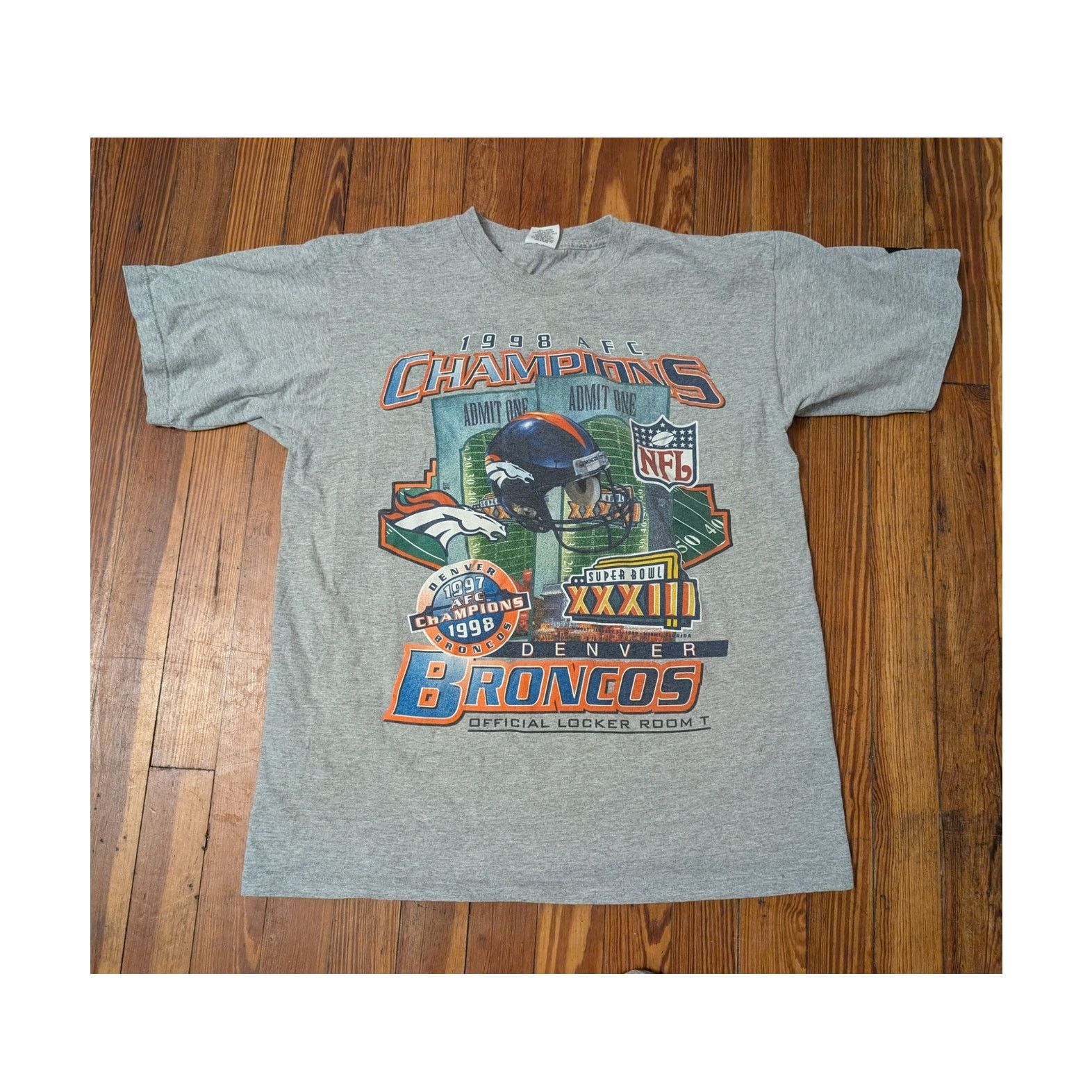 Starter Starter Denver Broncos 1998 AFC Champions Shirt Size Large Size US L / EU 52-54 / 3 - 1 Thumbnail