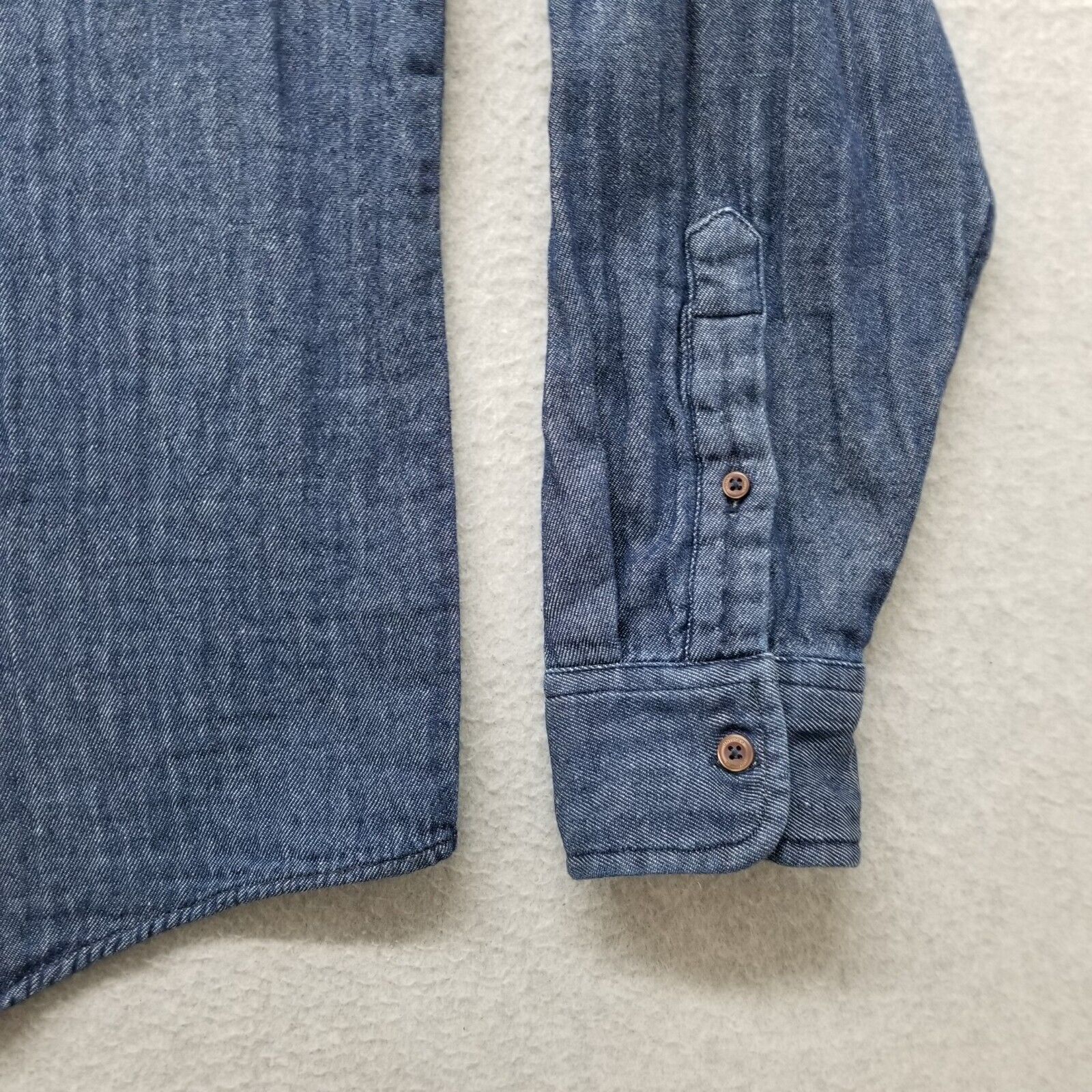 UNTUCKit UNTUCKit Shirt Mens Large Blue Button Up Long Sleeve Cotton Size US L / EU 52-54 / 3 - 4 Thumbnail