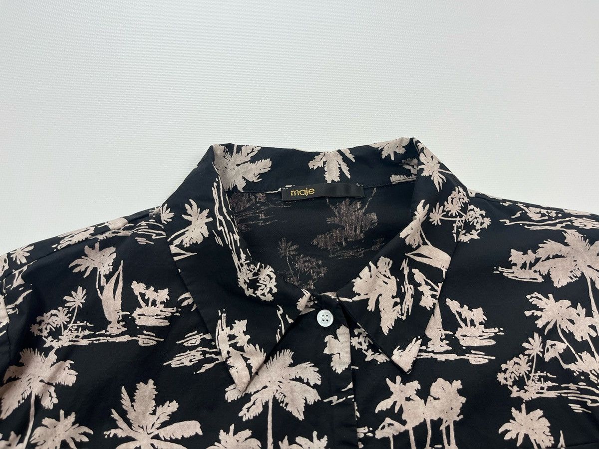 Maje Maje Cropped Shirt Palm Print Size 2 Tropical Size M / US 6-8 / IT 42-44 - 4 Thumbnail