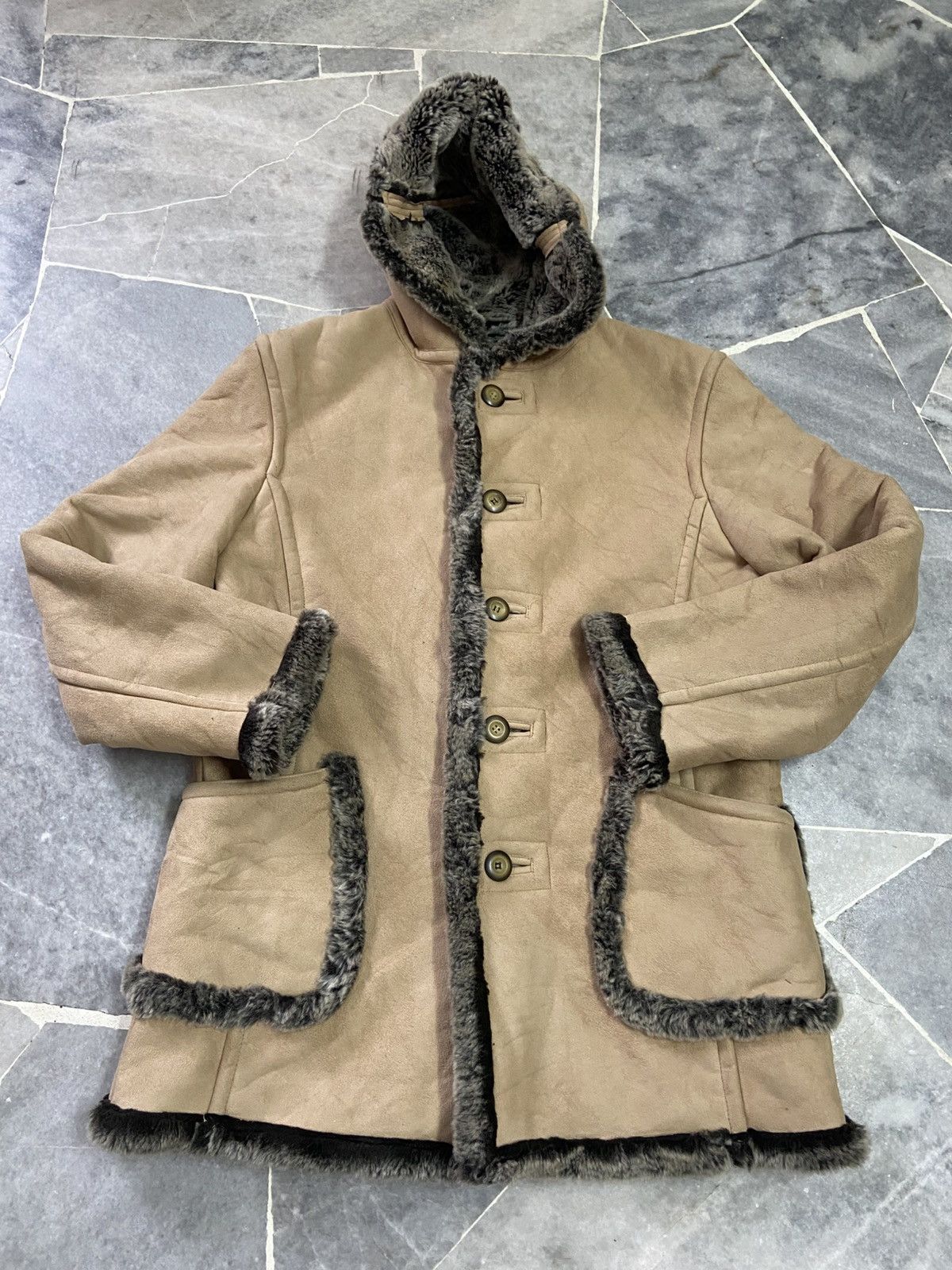 PPFM PPFM Velvet Shearling Parka Hoodie Heavy Jacket Size US M / EU 48-50 / 2 - 9 Thumbnail
