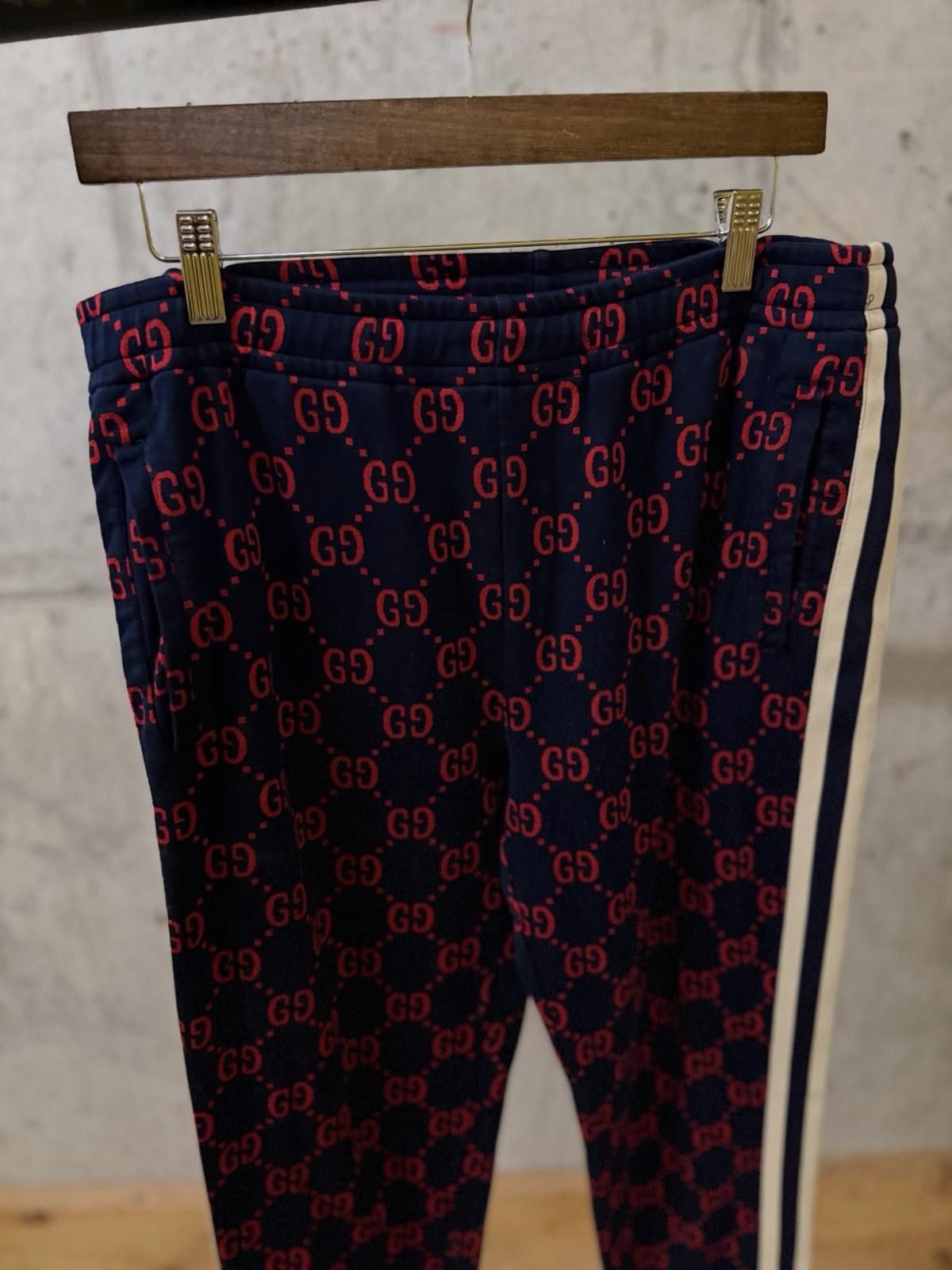 Gucci Size XXL Gucci Sweat Pants Jogger Mens Red Blue Cross Style Size 40" / US 18 - 10 Thumbnail