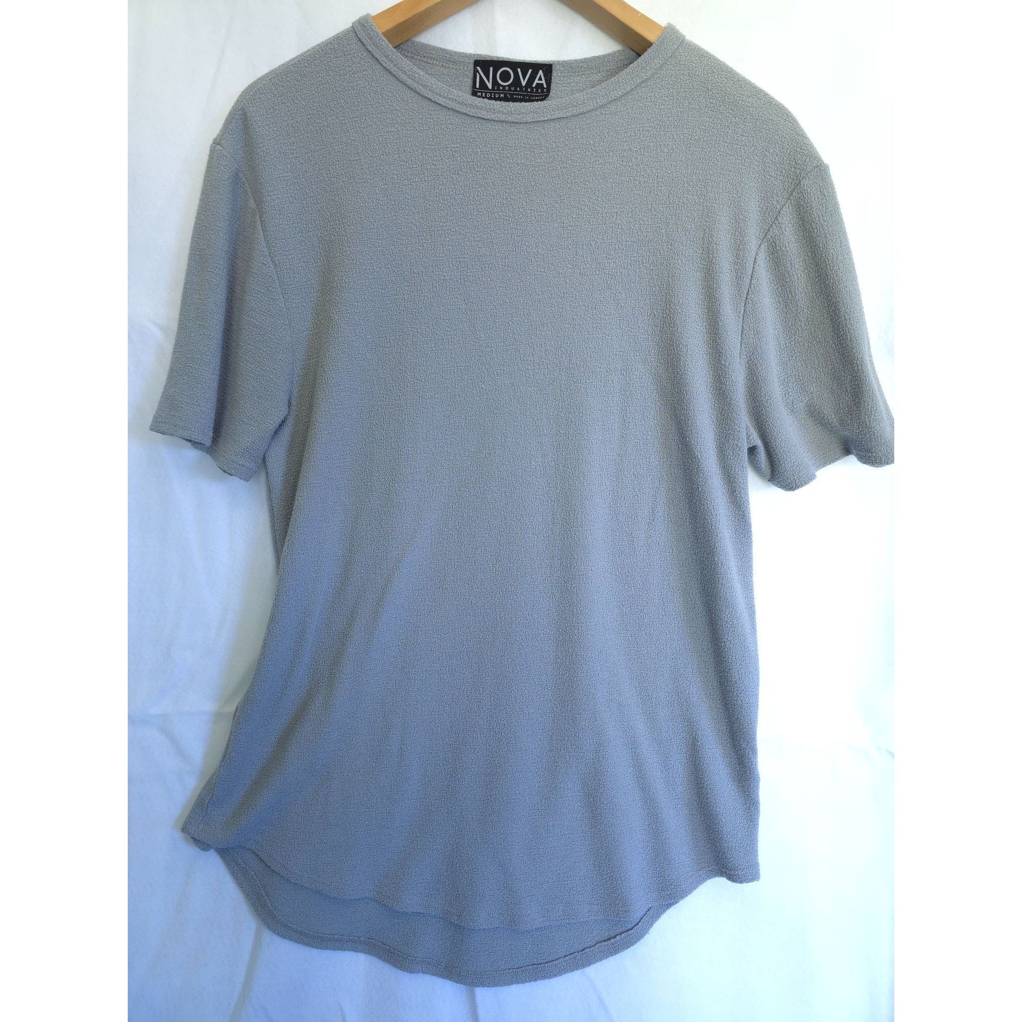 Vintage Vintage Nova Industries Gray Short Sleeve Textured Top Size Size M / US 6-8 / IT 42-44 - 1 Thumbnail