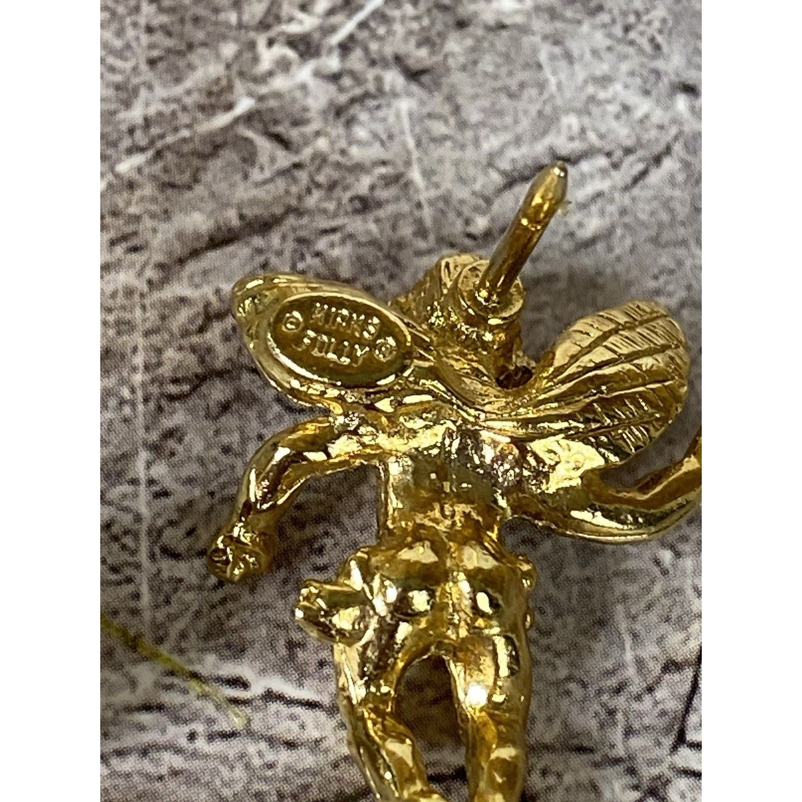 Other NEW KIRK'S FOLLY GT Yellow Crystal Pave Cherub LAPEL PIN Size ONE SIZE - 2 Thumbnail
