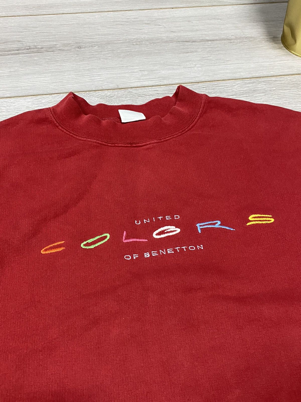 Benetton UNITED COLORS OF BANNETON SPELLOUT RAINBOW SWEATSHIRT Size US S / EU 44-46 / 1 - 2 Thumbnail