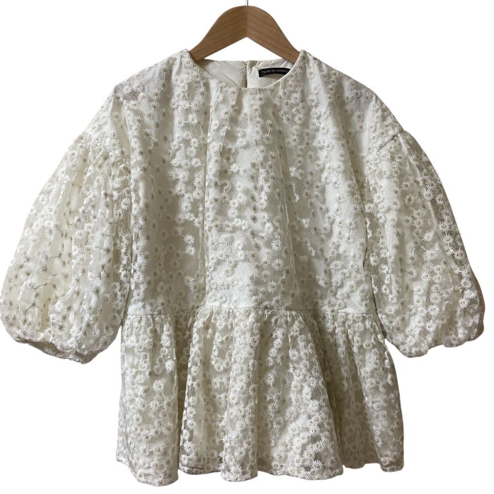 Other Tsuru by Mariko Oikawa pas de chat Flower Lace Blouse Others Tops BL-1241680