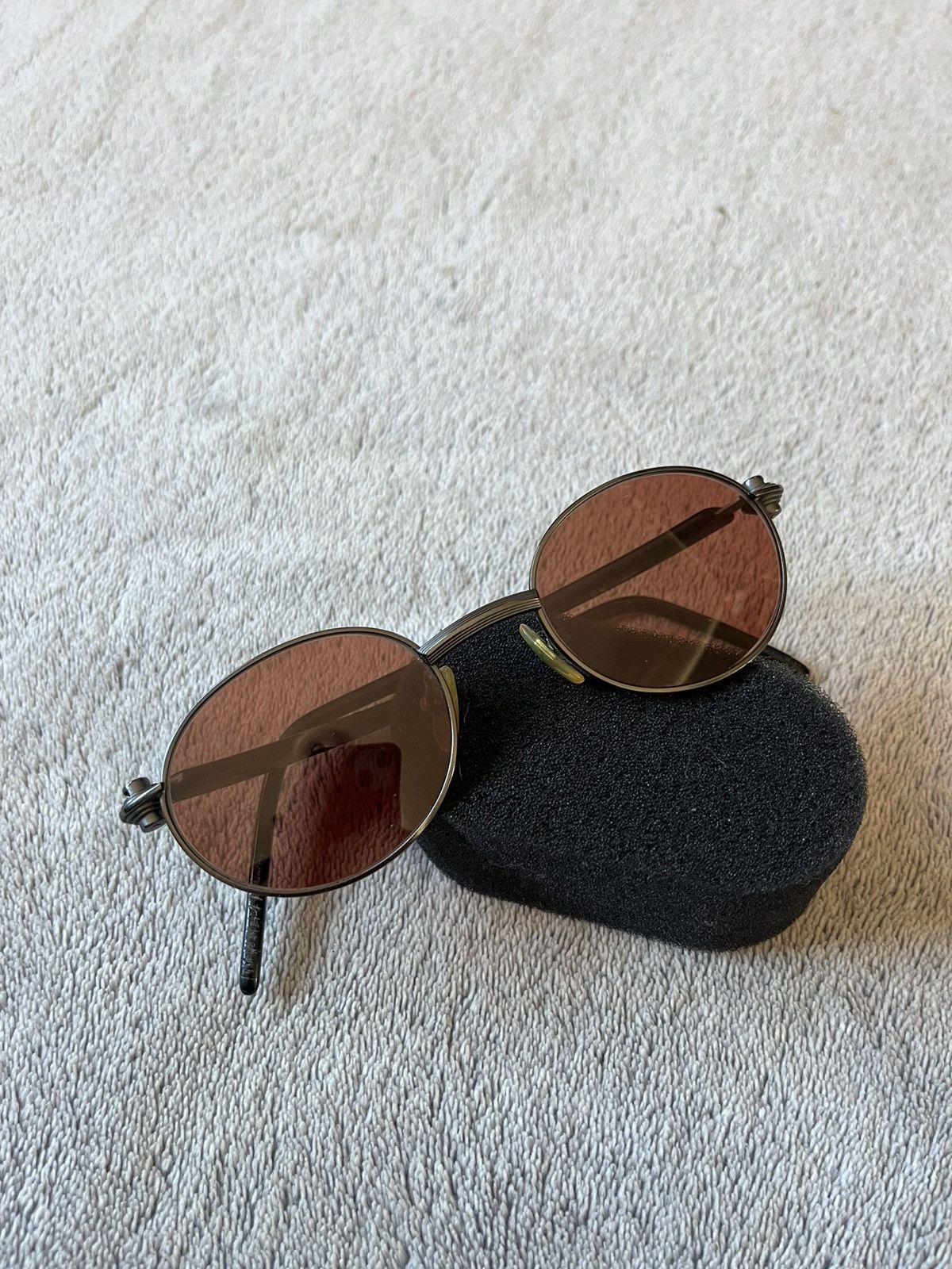 Vintage × Yohji Yamamoto Yohji Yamamoto 52-2703 Round Sunglass 90’s Japan Designer Size ONE SIZE - 2 Thumbnail