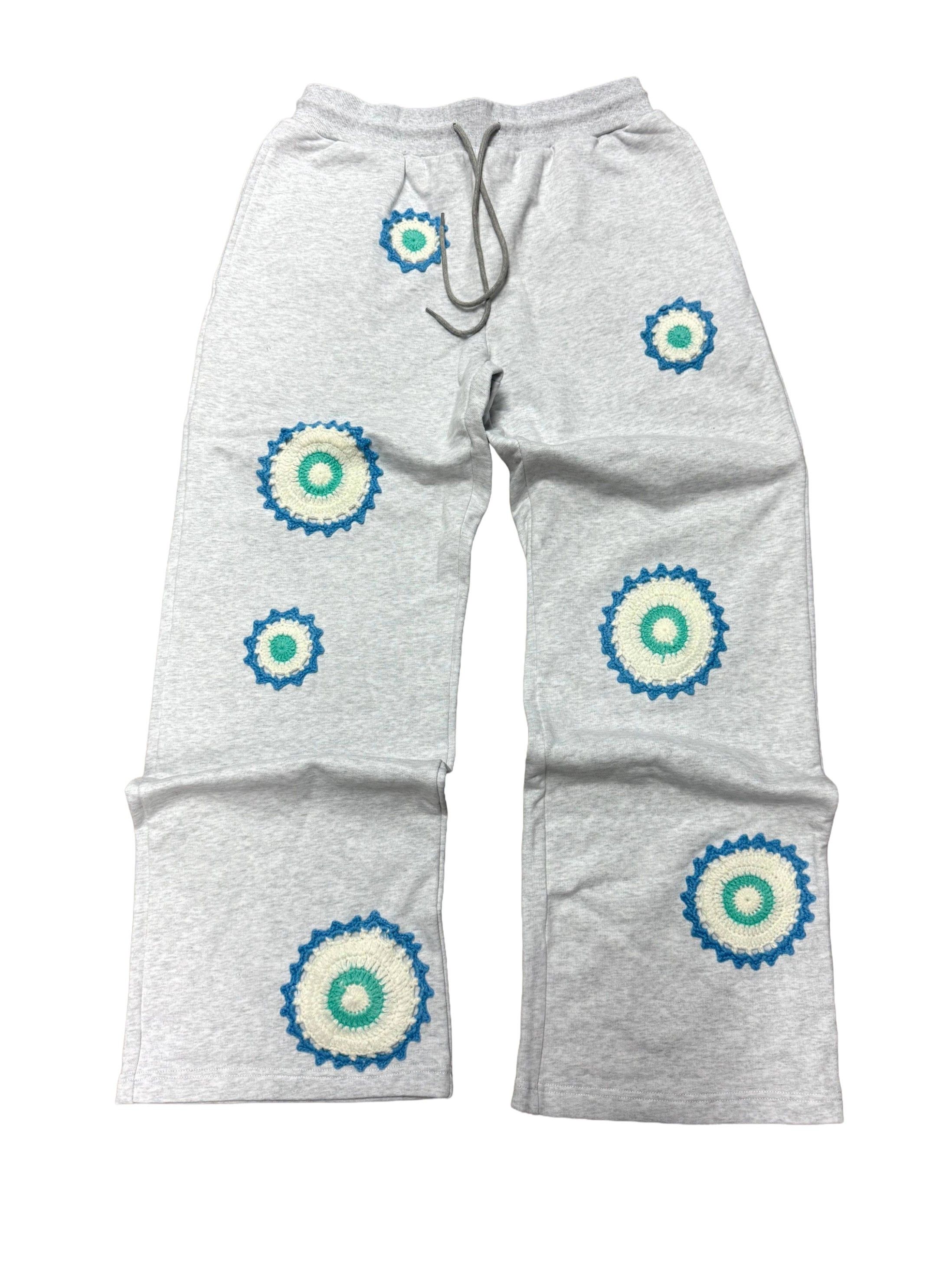 Other Arkyve Ocean Patch Crochet Grey Sweats Size US 34 / EU 50 - 1 Thumbnail