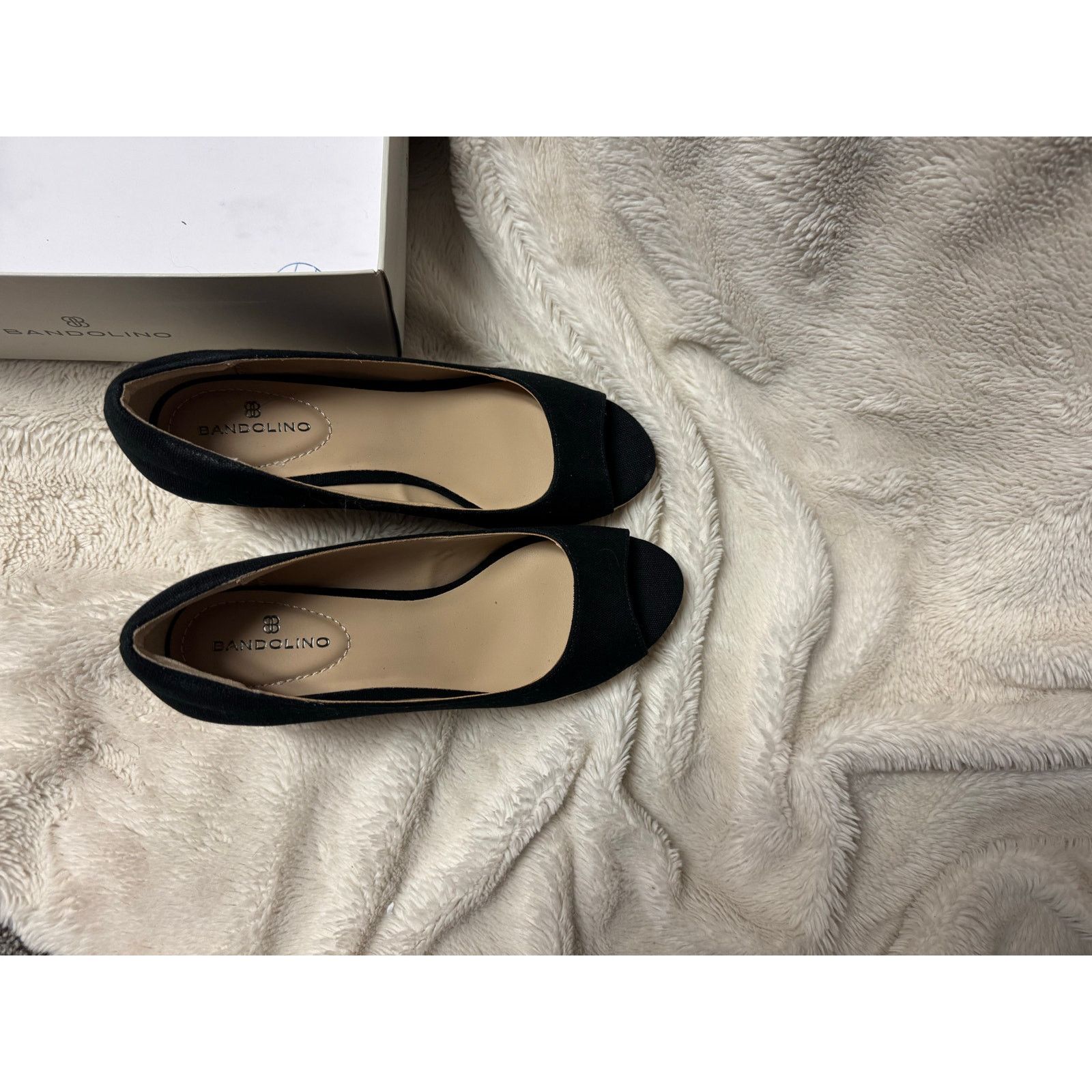 Other Bandolino Nuri Espadrille Wedge Pumps Black Fabric 7M New Size US 7 / IT 37 - 7 Thumbnail