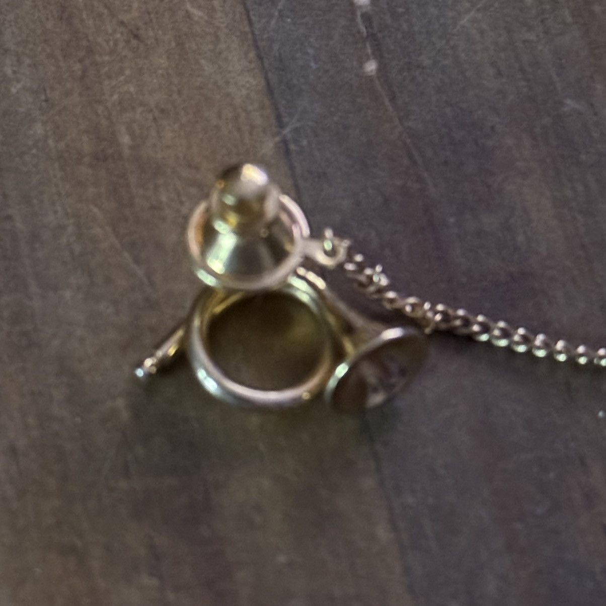 Vintage Vintage gold tone French horn tie tack pin Size ONE SIZE - 3 Thumbnail