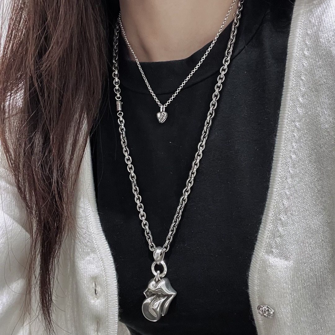 Chrome Hearts Chrome Hearts Silver Vine Heart Charm Pendant Size ONE SIZE - 13 Thumbnail