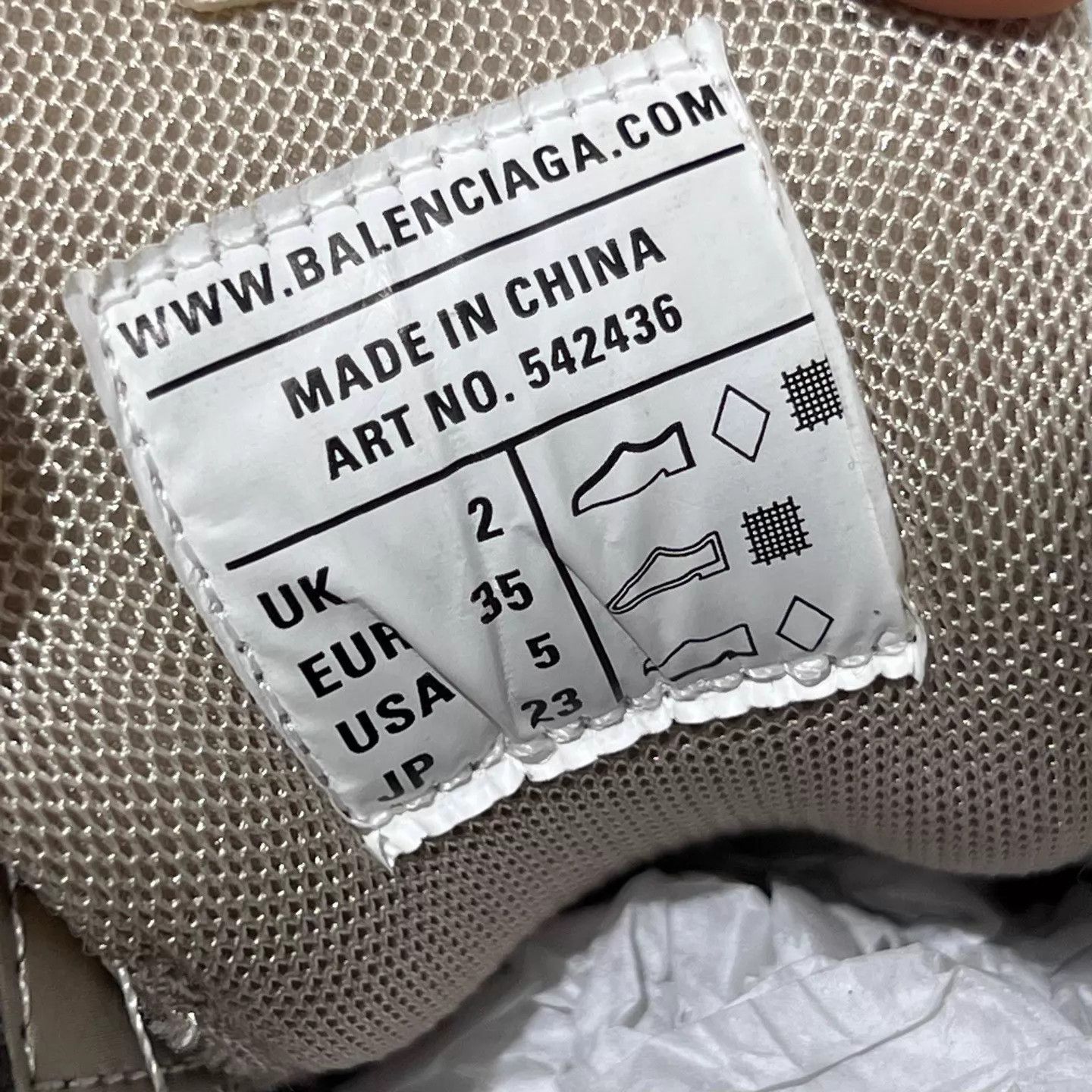 Balenciaga Balenciaga BLCG Track Latte 35 Wmns Size US 4.5 / IT 34.5 - 8 Thumbnail