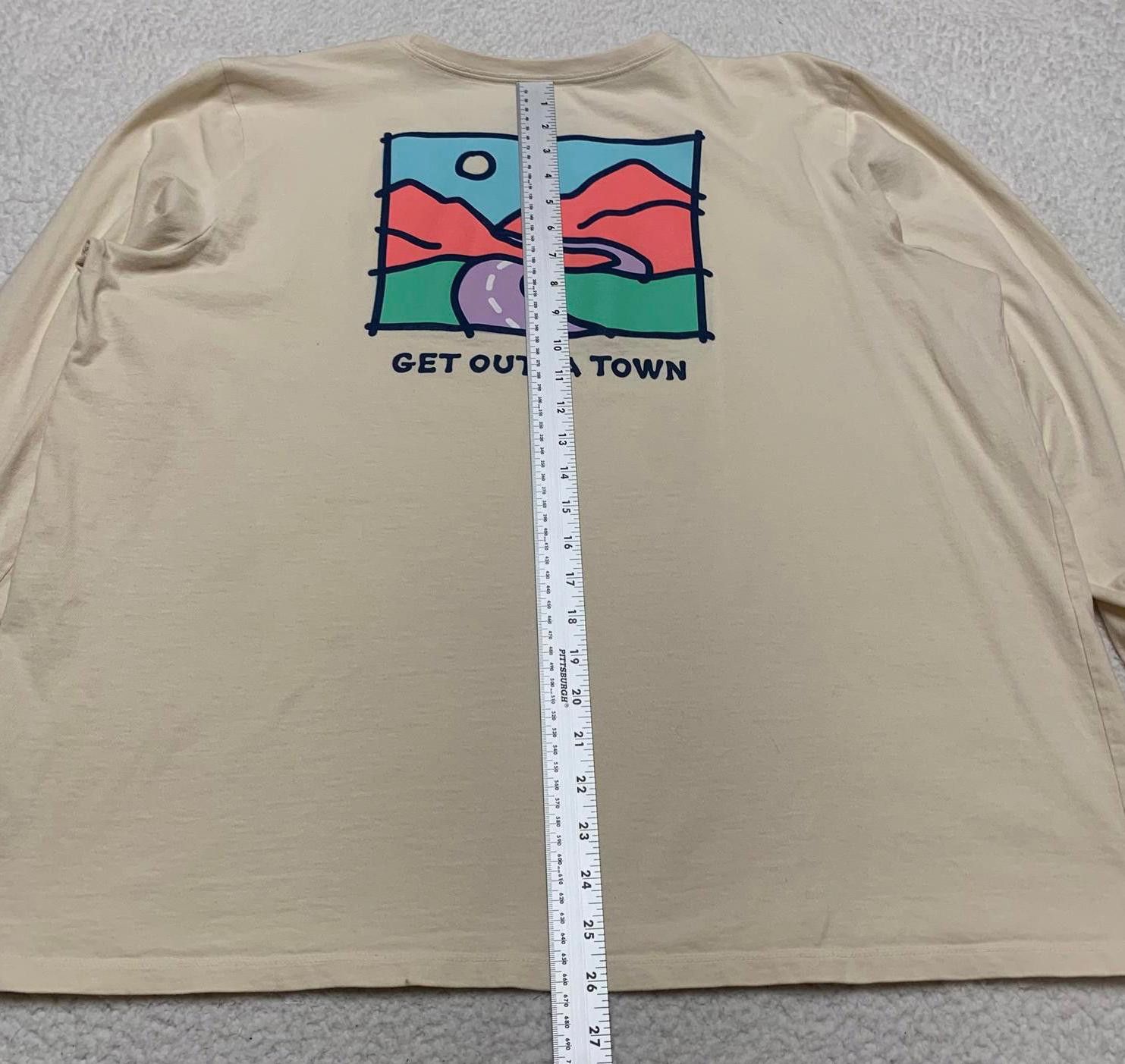 Life is Good Life is Good Women's XXL Beige Long Sleeve Graphic Tee Size XXL / US 16-18 / IT 52-54 - 7 Thumbnail