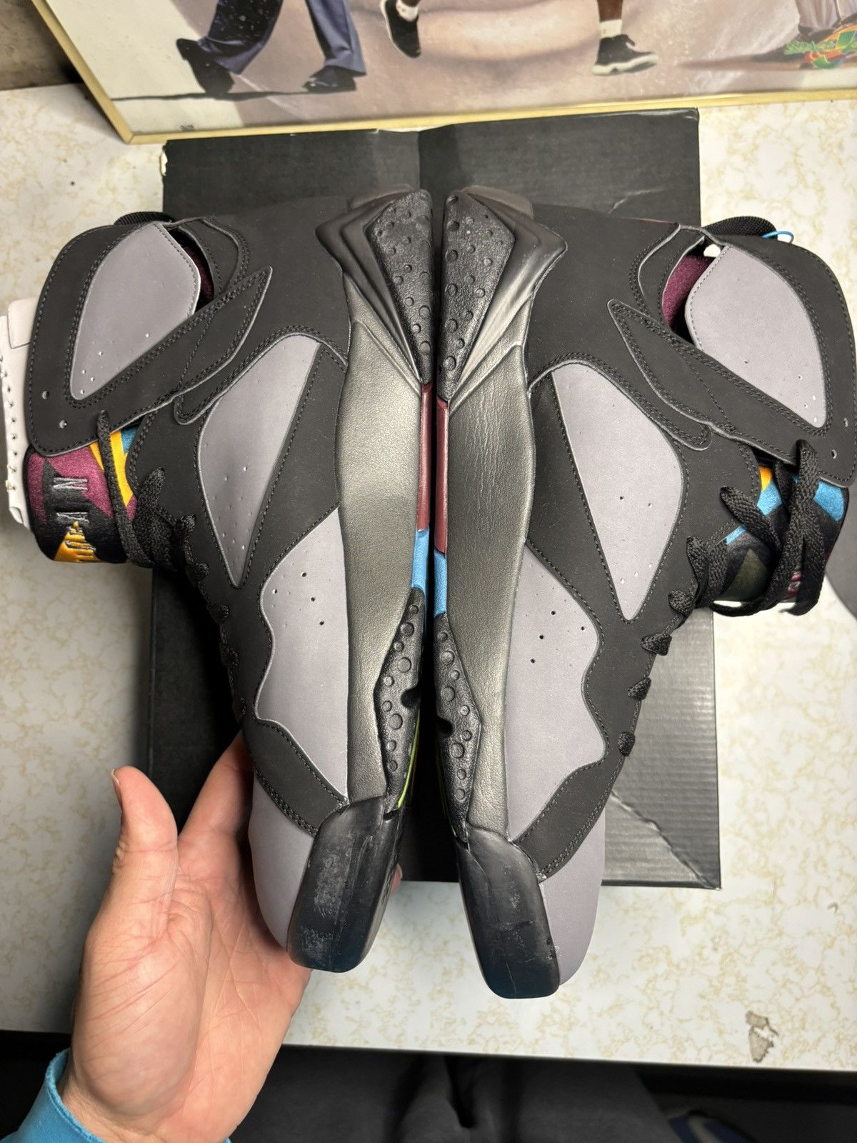 Jordan Brand Air Jordan 7 Retro 2015 Bordeaux 2015 Size US 13 / EU 46 - 3 Thumbnail