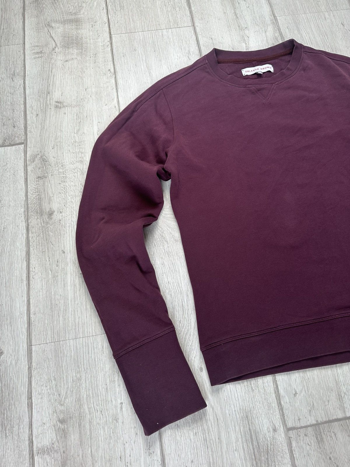 Orlebar Brown Orlebar Brown Sweatshirt Burgundy Mens Crew Neck Pullover Size US S / EU 44-46 / 1 - 3 Thumbnail