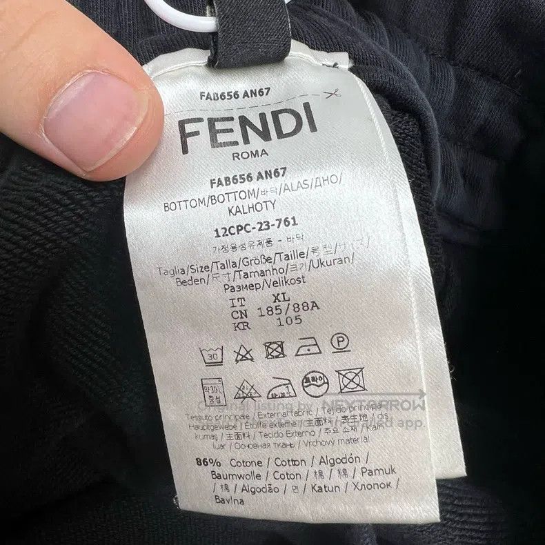 Fendi Fendi size XL Black Color Block Camouflage Decorated Waist Size US 30 / EU 46 - 4 Thumbnail
