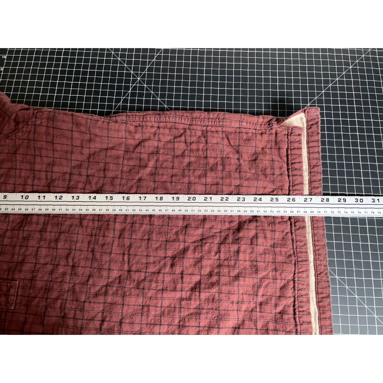 Madewell VINTAGE Madewell Quilted Rugby Shirt Men’s Large Dark Red Check Polo Long Sleeve 100% Cotton Retro 90s Preppy Womens? Size US L / EU 52-54 / 3 - 6 Thumbnail