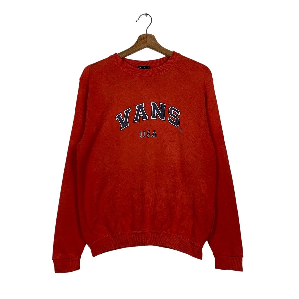 Vans Vintage 90s Vans USA Big Logo Sweatshirt Size US S / EU 44-46 / 1 - 1 Thumbnail