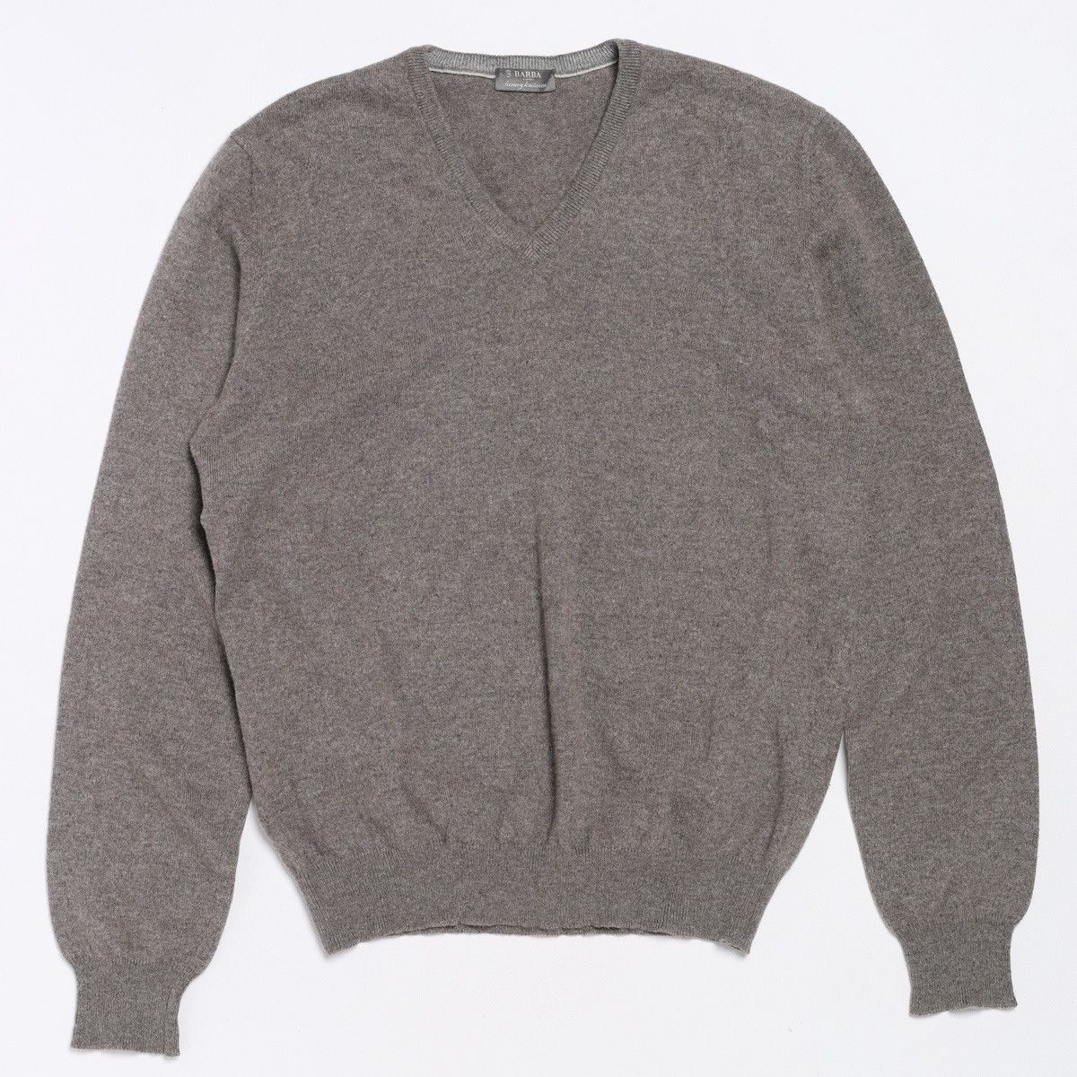 Barba Napoli Barba Napoli Cashmere V neck Sweater light brown Size US M / EU 48-50 / 2 - 1 Thumbnail
