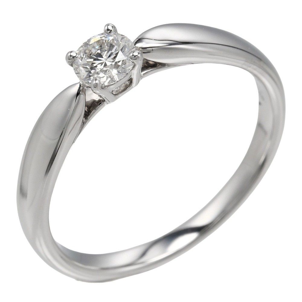 Tiffany & Co. Tiffany & Co. Harmony Solitaire Ring Platinum with RBC Diamond Size ONE SIZE - 1 Thumbnail