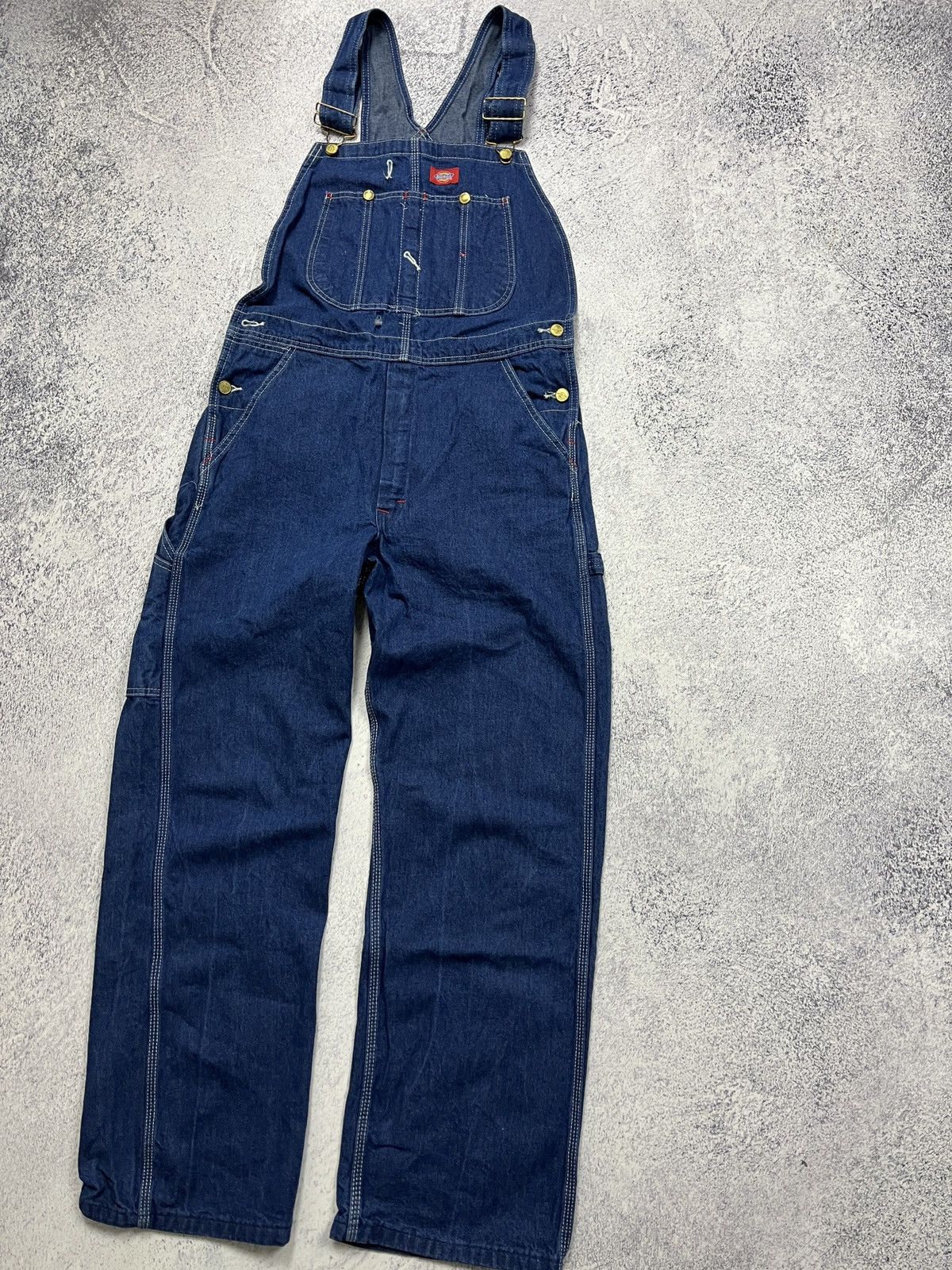 Dickies × Vintage Vintage Dickies Overall Carpenter Denim Jumpsuit Skate Rare Size US 32 / EU 48 - 6 Thumbnail