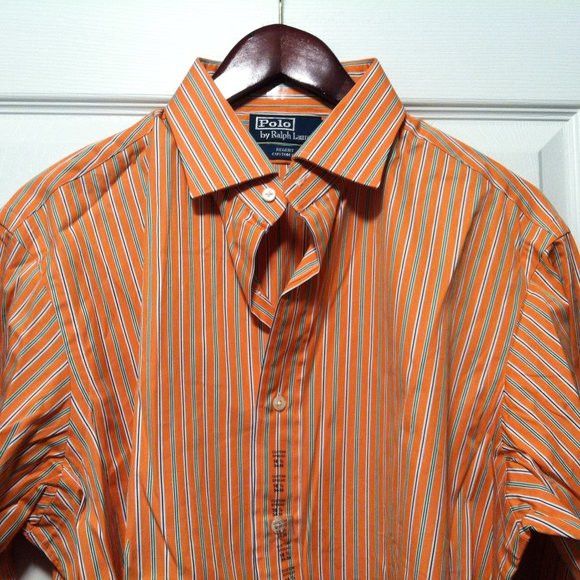 Polo Ralph Lauren POLO RALPH LAUREN MEN'S COTTON DRESS SHIRT SIZE: 16.5/34-35 Size US L / EU 52-54 / 3 - 2 Thumbnail