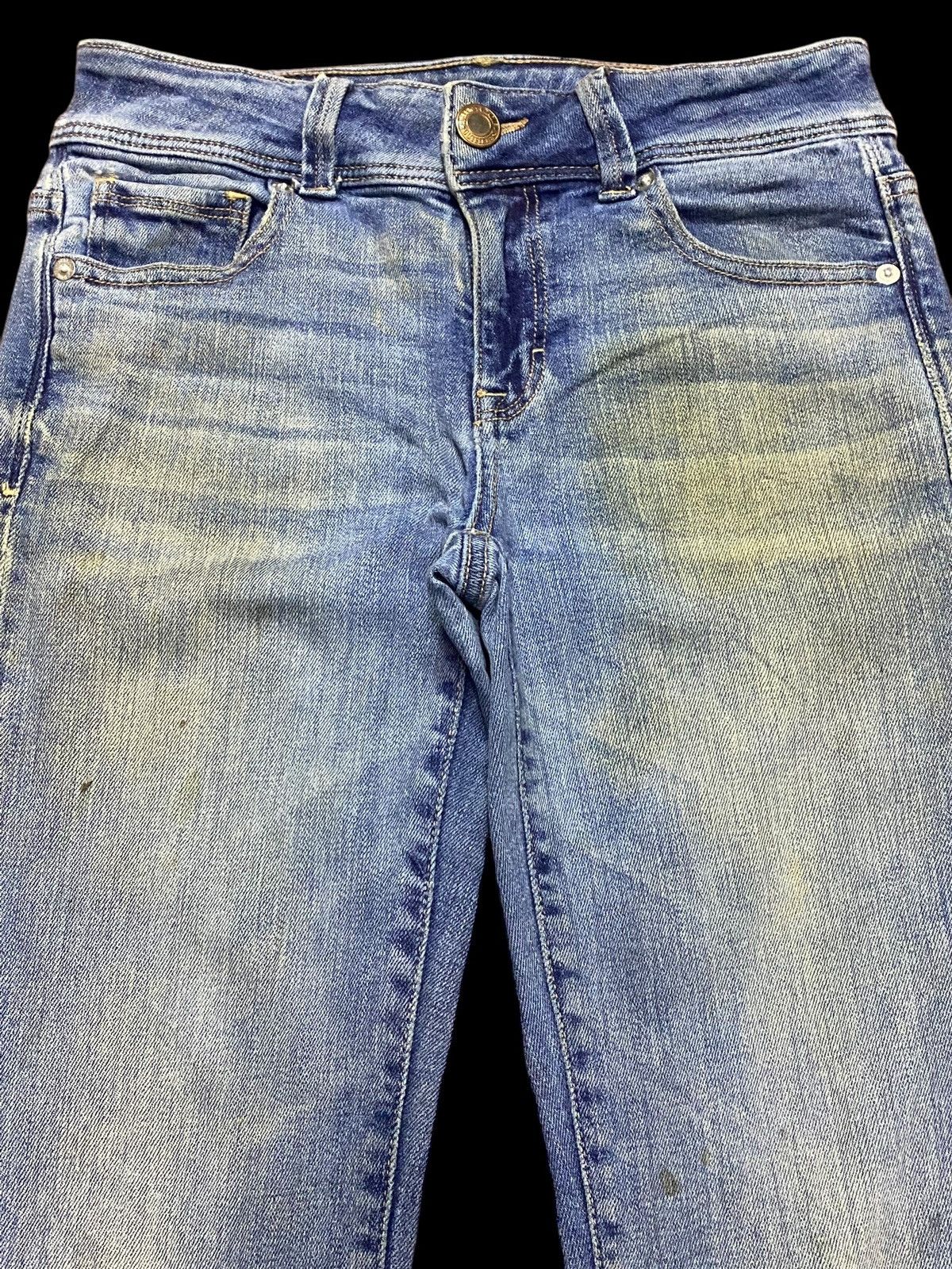 Other Vintage American Eagle Mud Wash Flare Style Jeans Size US 27 - 3 Thumbnail