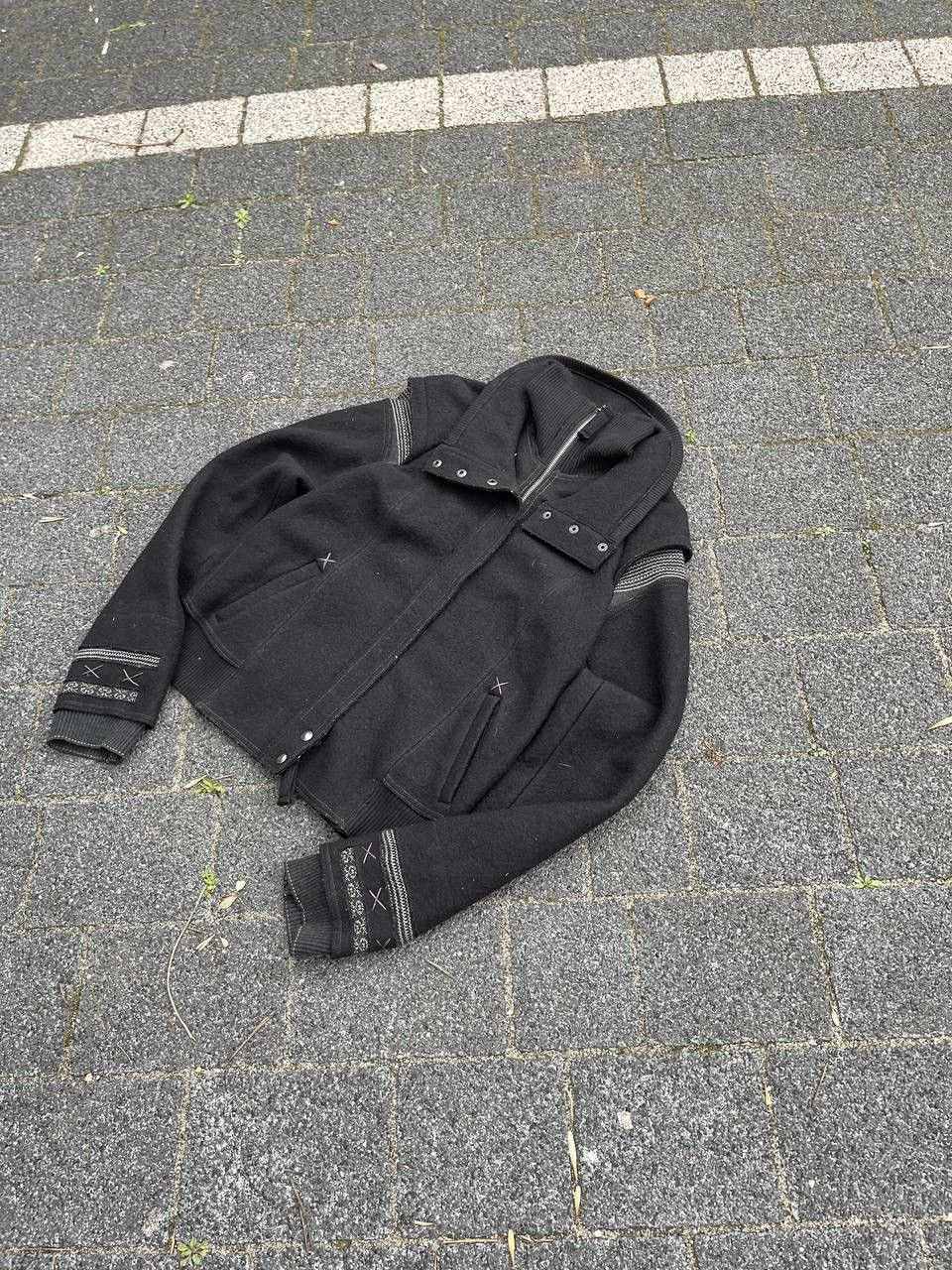 Marithe + Francois Girbaud Vintage rare Marithe Francois Girbaud wool jacket 00s Size M / US 6-8 / IT 42-44 - 6 Thumbnail