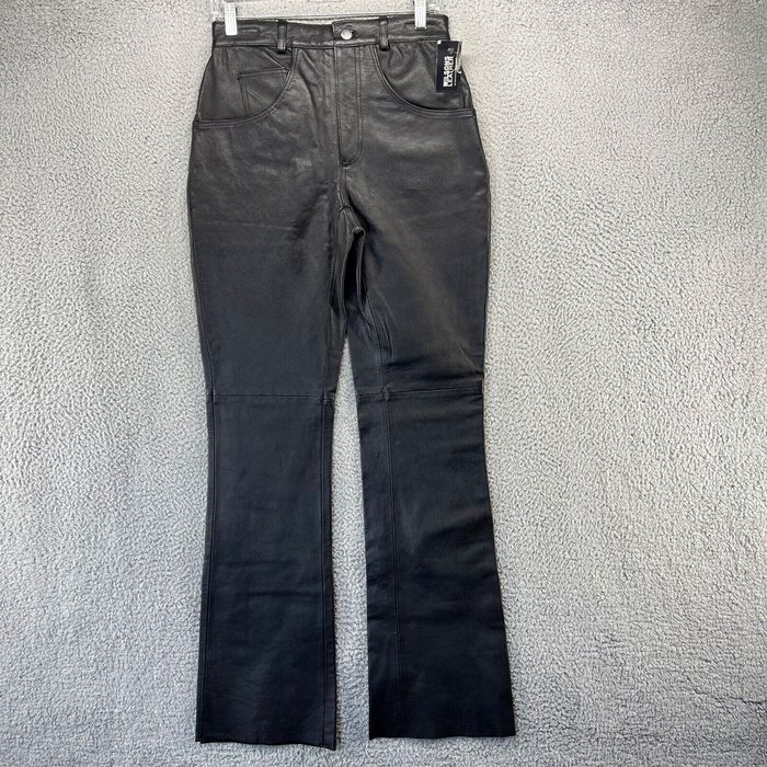 Vintage Vintage Wilsons Leather Pants Women's 6 Black Biker Pockets ...