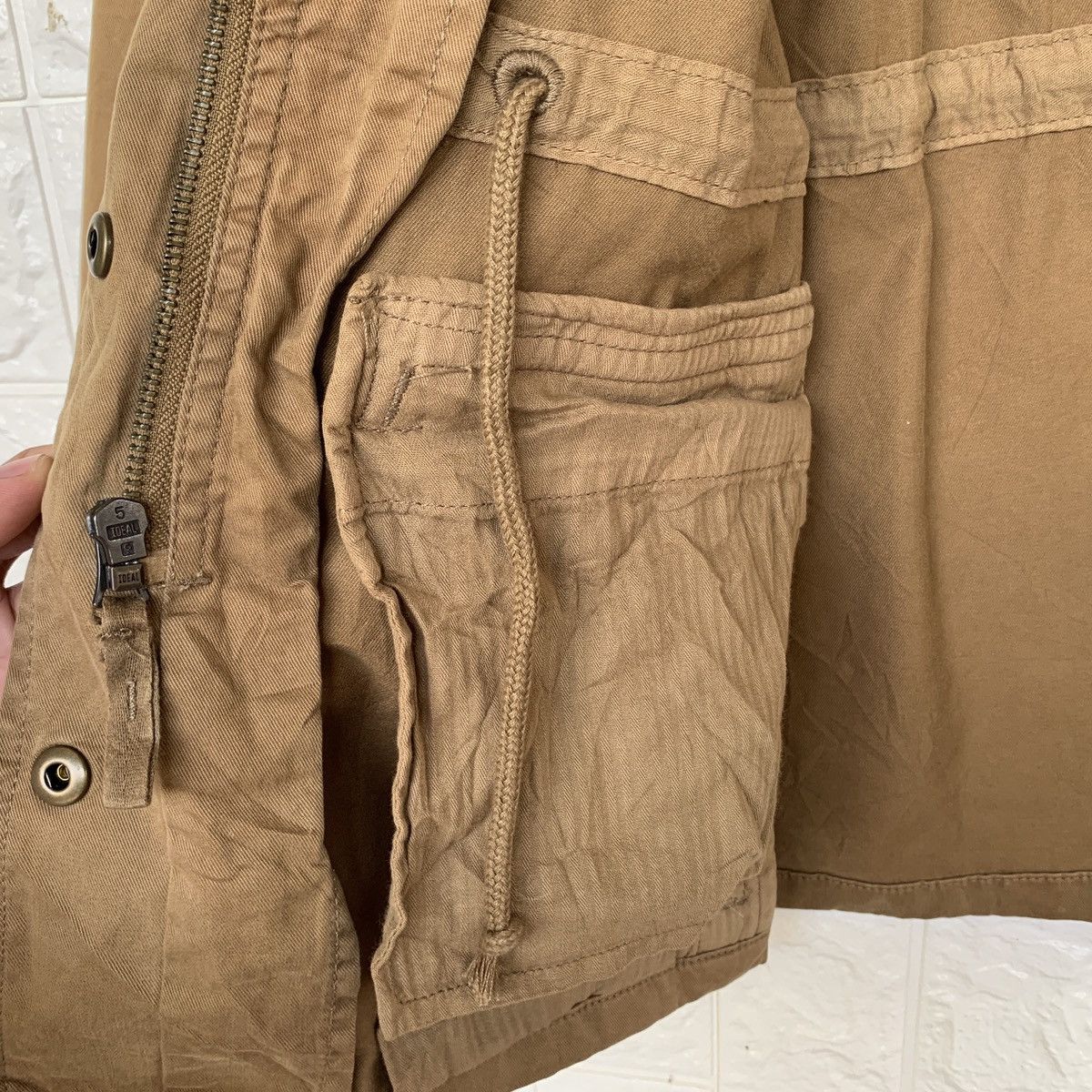 Gap Gap Military Chore Jacket Brown Zipper Snap Button Size US M / EU 48-50 / 2 - 7 Thumbnail