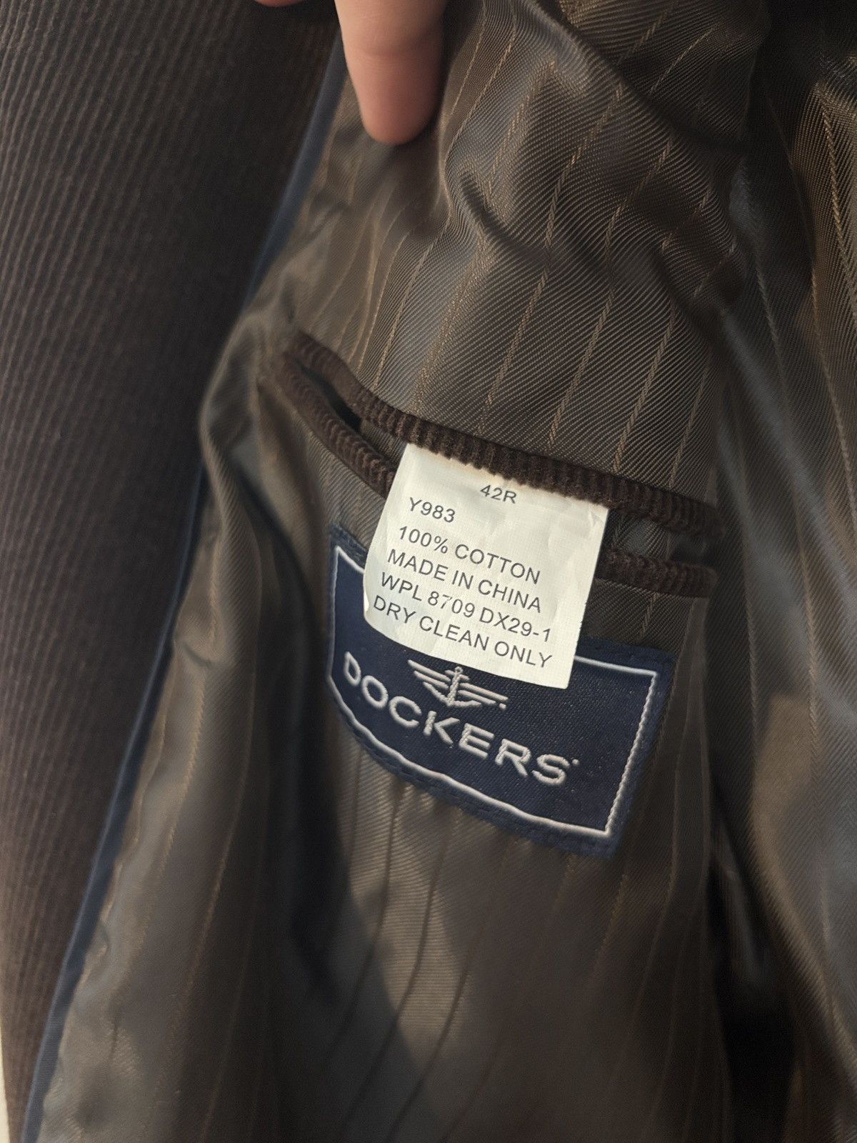 Dockers Dockers Brown Corduroy 2 Button Blazer 42R Preppy Size 42R - 4 Thumbnail