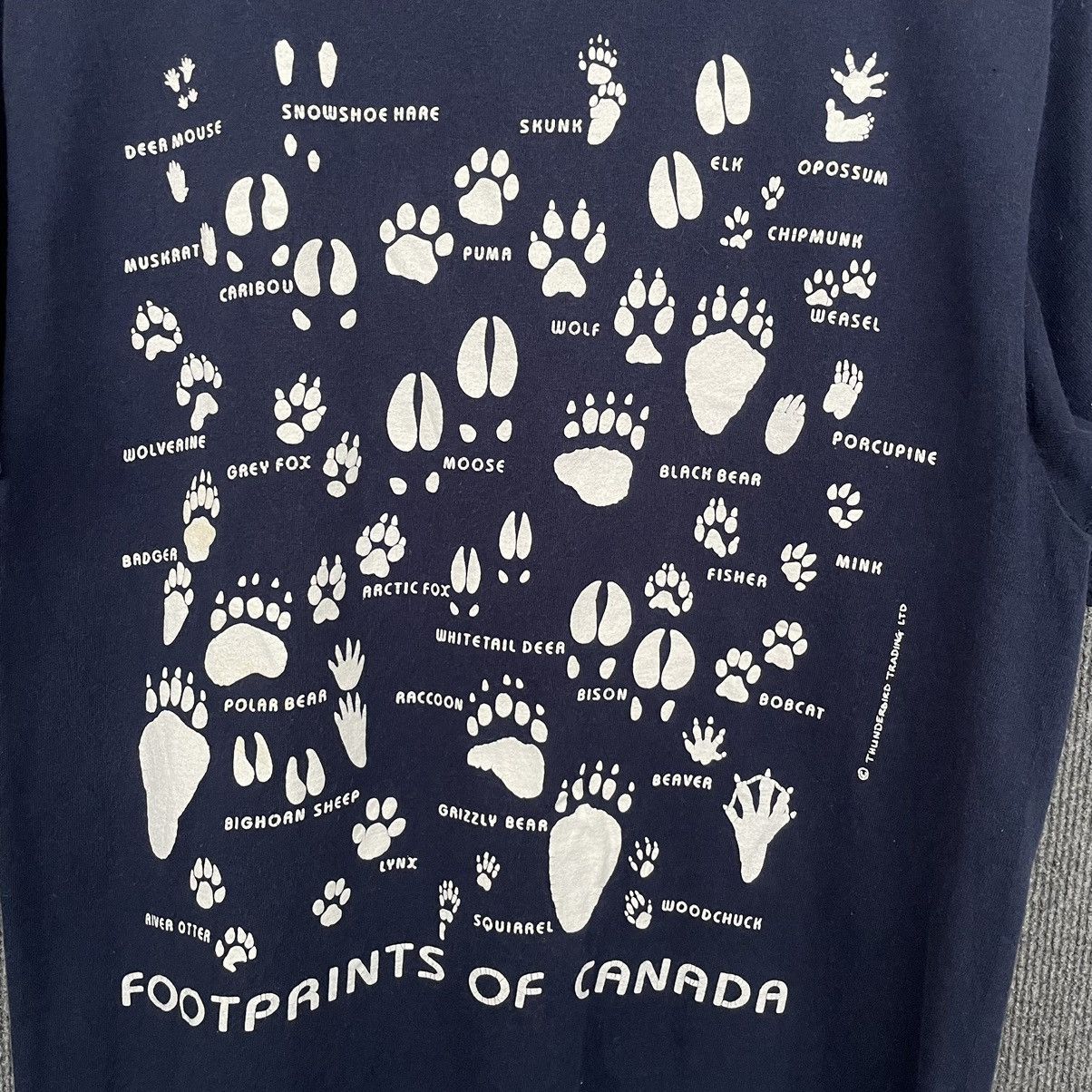 Vintage Vintage 1990s Footprints of Canada T Shirt Size US M / EU 48-50 / 2 - 2 Thumbnail