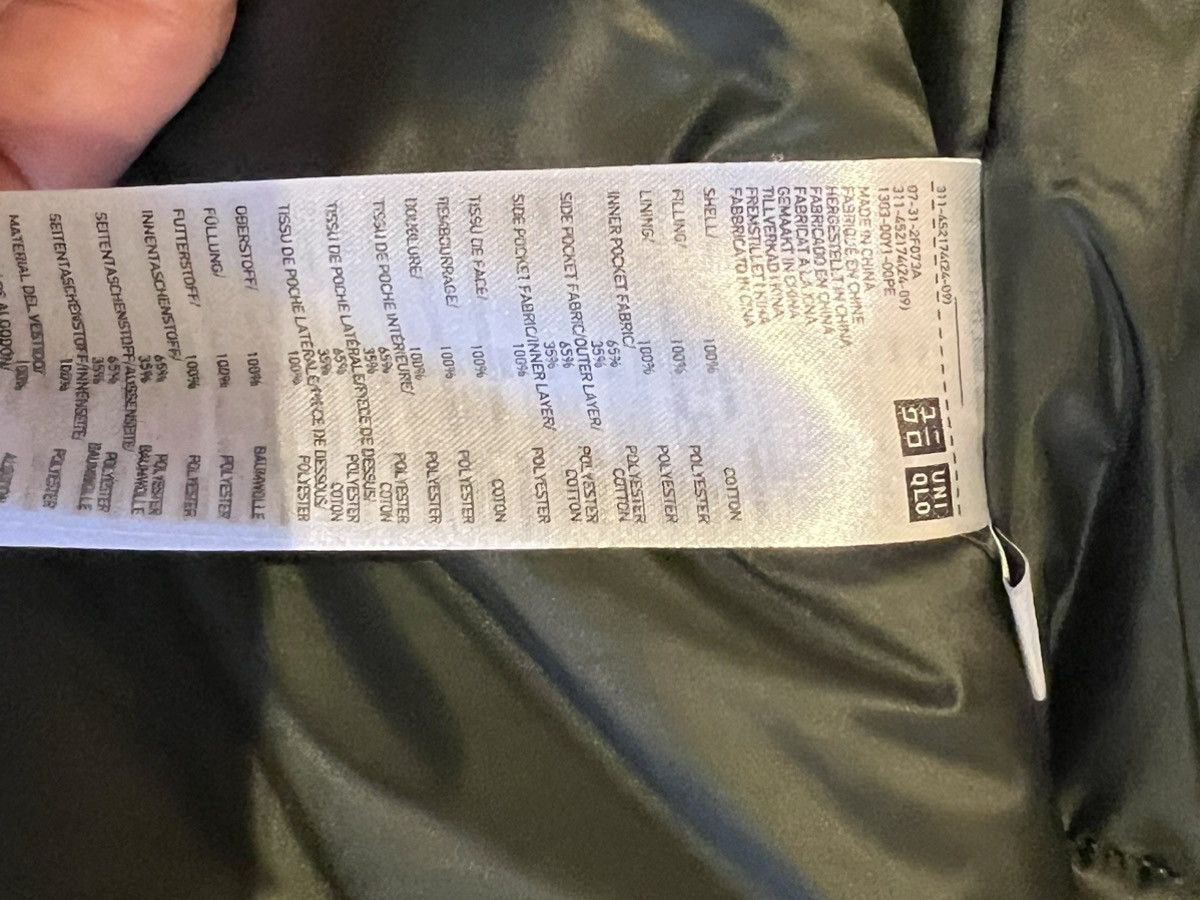 JW Anderson × Uniqlo JW Anderson Uniqlo Men Oversized Padded Half Coat Olive Size US M / EU 48-50 / 2 - 6 Thumbnail