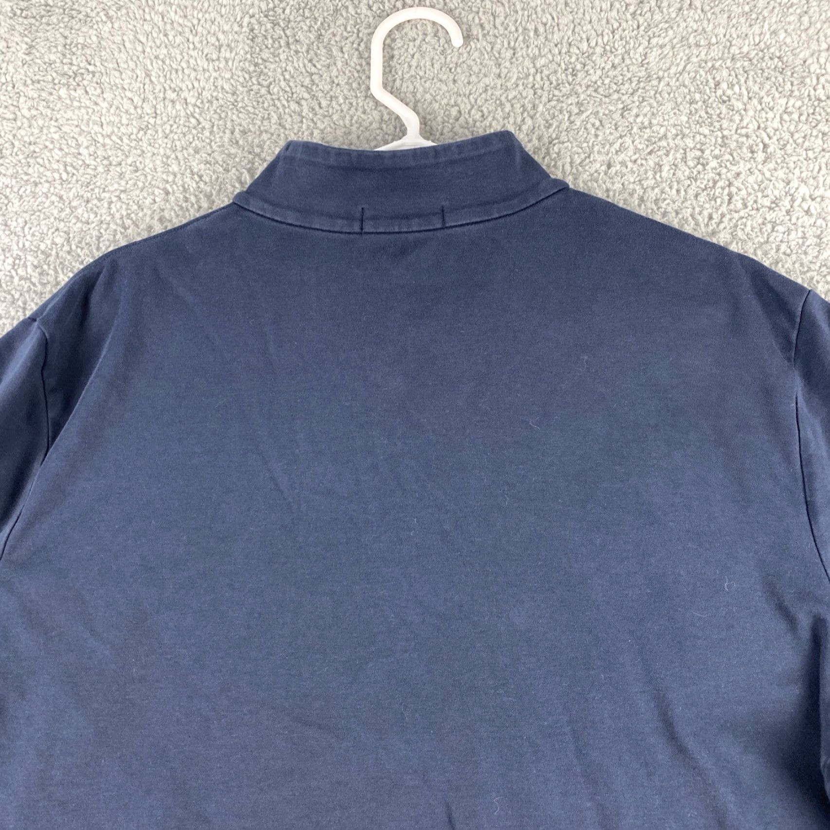 Polo Ralph Lauren Polo Ralph Lauren Mens XL Blue 1/4 Zip Mock Neck Pullover Sweater Lightweight Cotton Size US XL / EU 56 / 4 - 8 Thumbnail