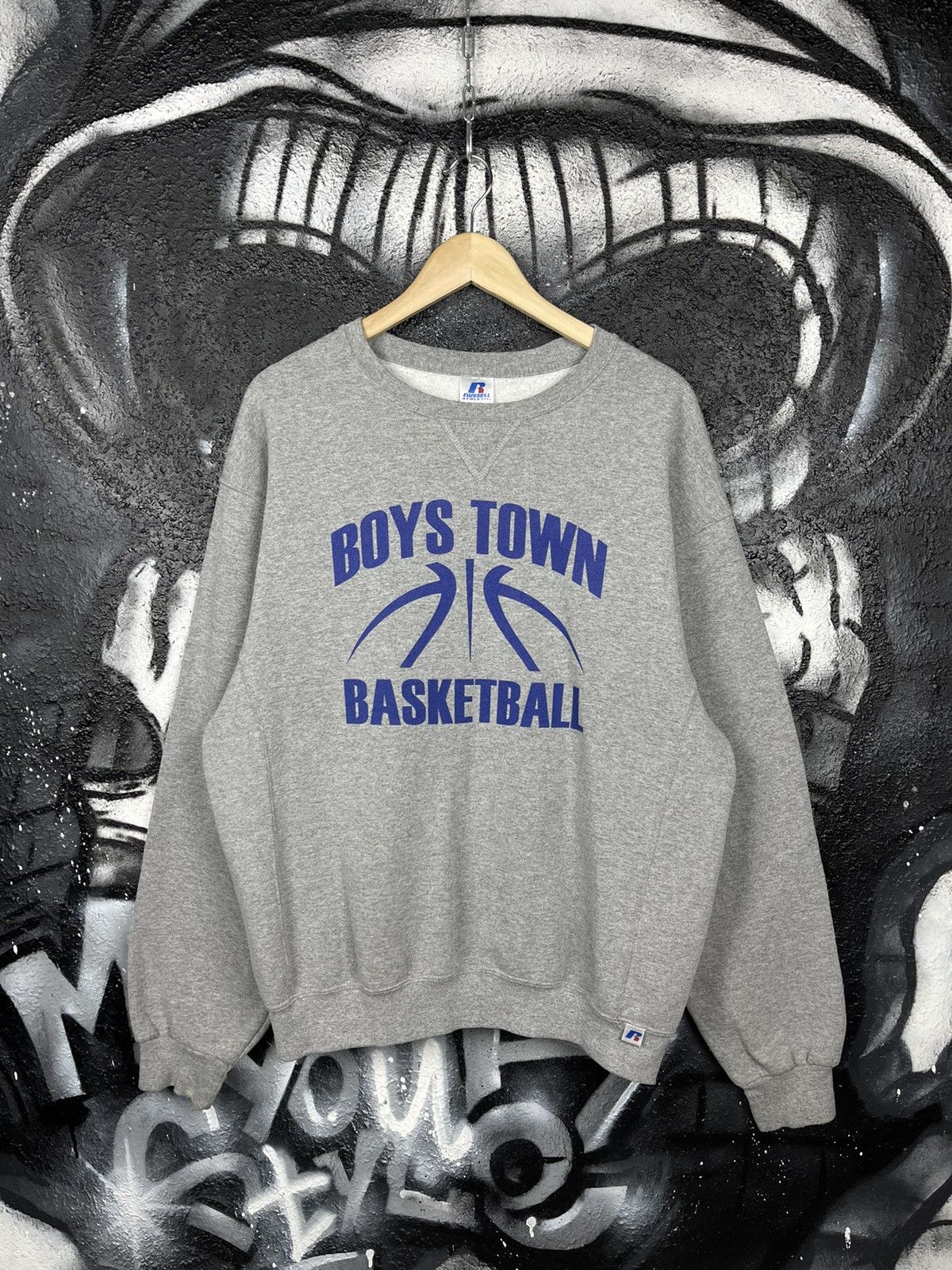 NBA × Russell Athletic Russel Athletic Boys Town Basketball Sweatshirt Men’s Size L Size US L / EU 52-54 / 3 - 2 Thumbnail