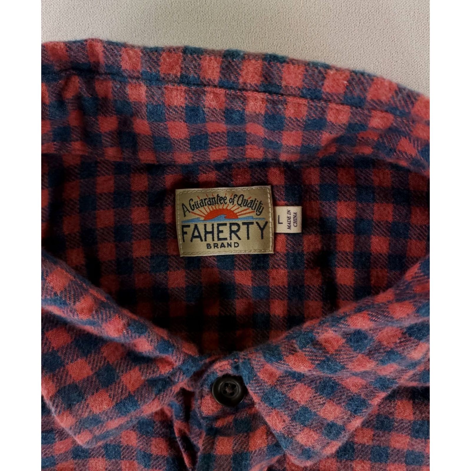 Faherty Faherty Shirt Button Up Lightweight Flannel Plaid Pink Blue Long Sleeve Mens L Multicolor Shirt Size US L / EU 52-54 / 3 - 2 Thumbnail
