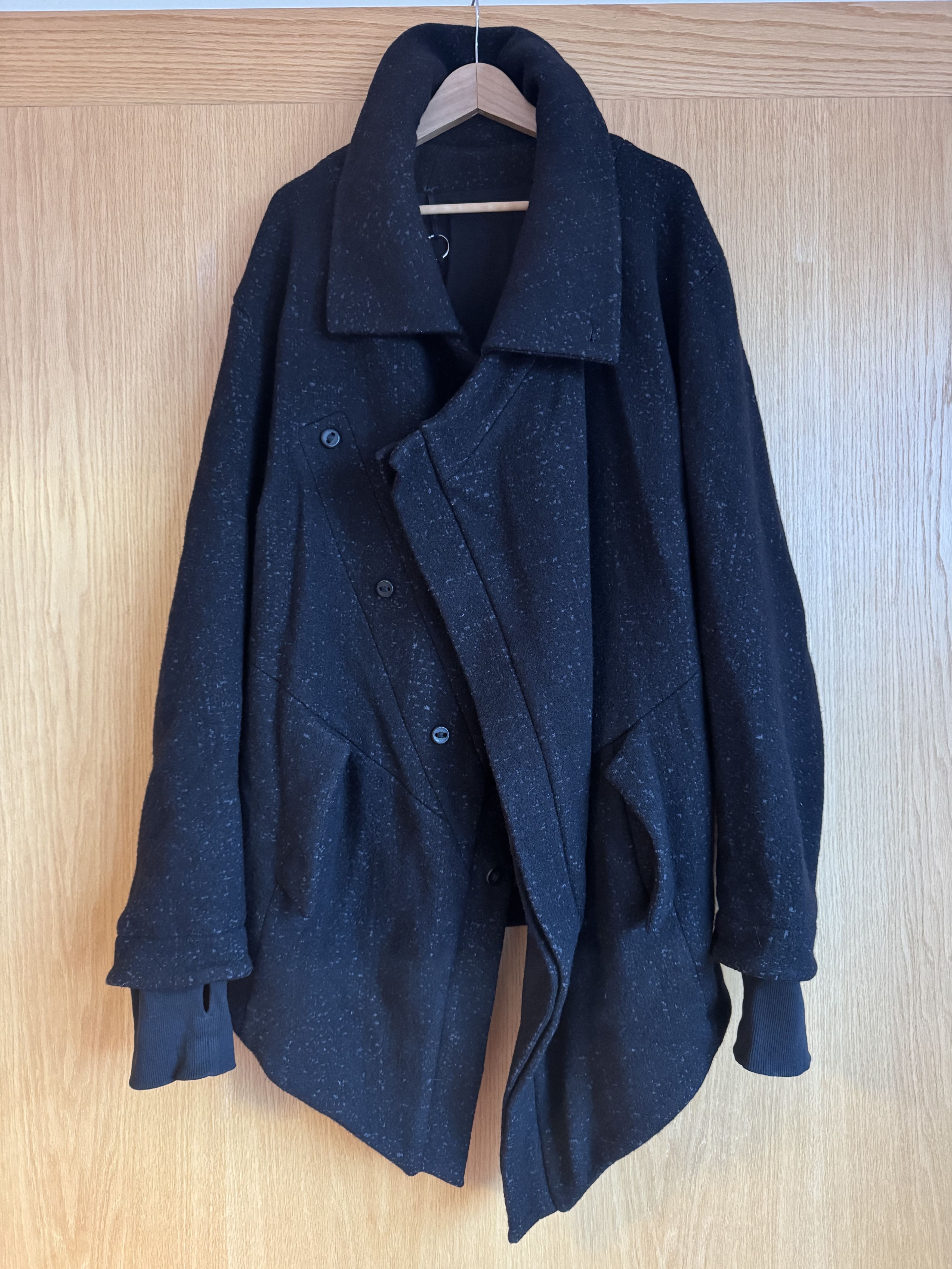 Boris Bidjan Saberi Asymmetrical Wool Jacket / Coat Size US L / EU 52-54 / 3 - 5 Thumbnail