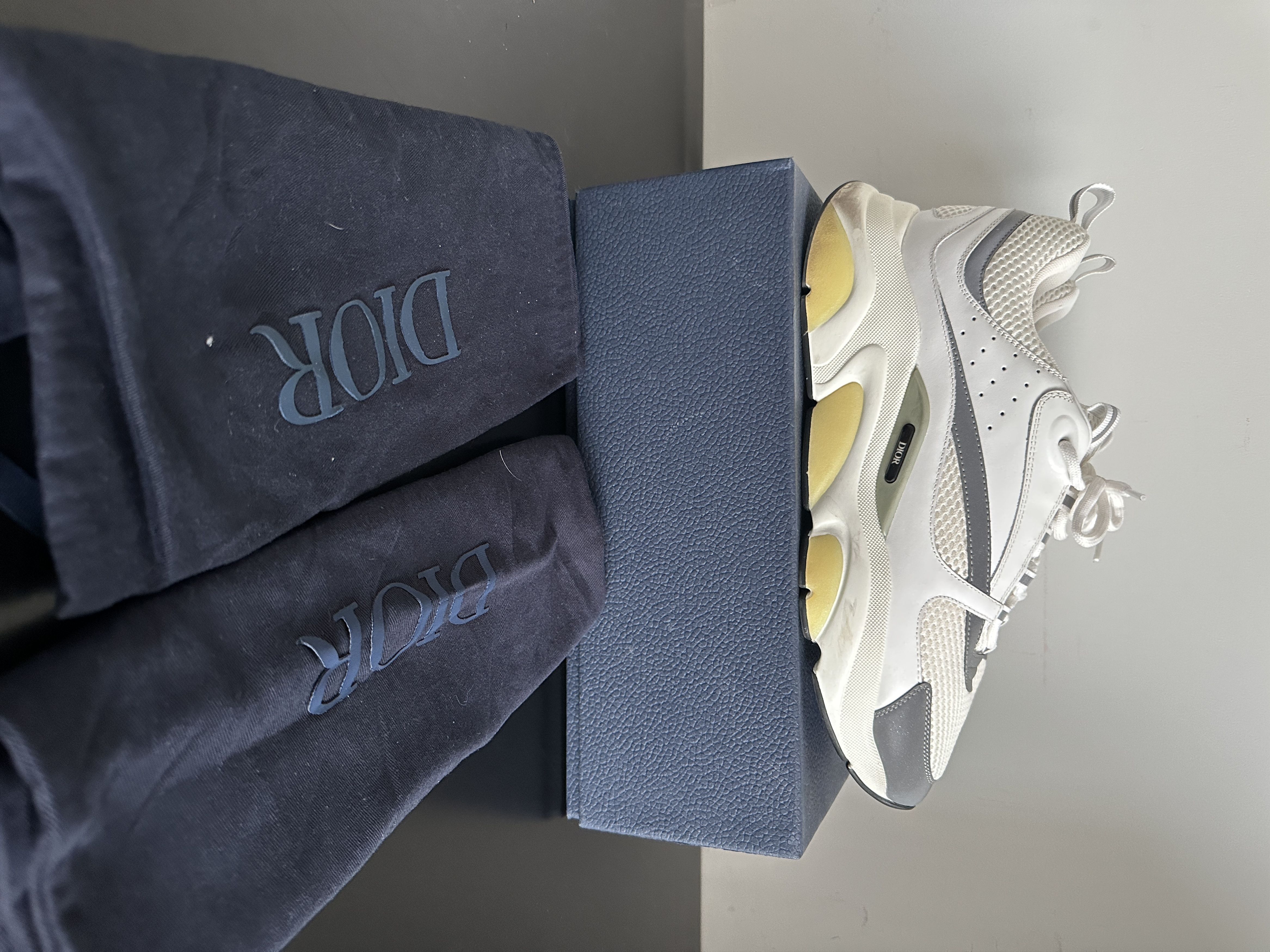 Dior Christian Dior B22 White/Silver Size 48 Size US 15 / EU 48 - 2 Thumbnail