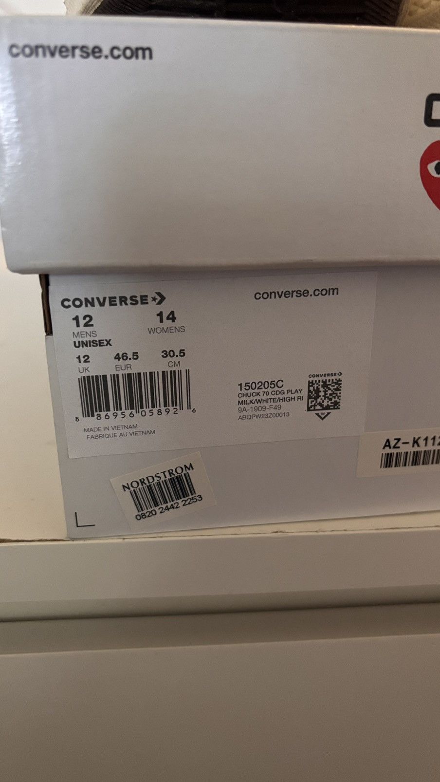 Comme des Garcons PLAY × Converse Converse X Comme des Garçons Play Size US 12 / EU 45 - 5 Thumbnail