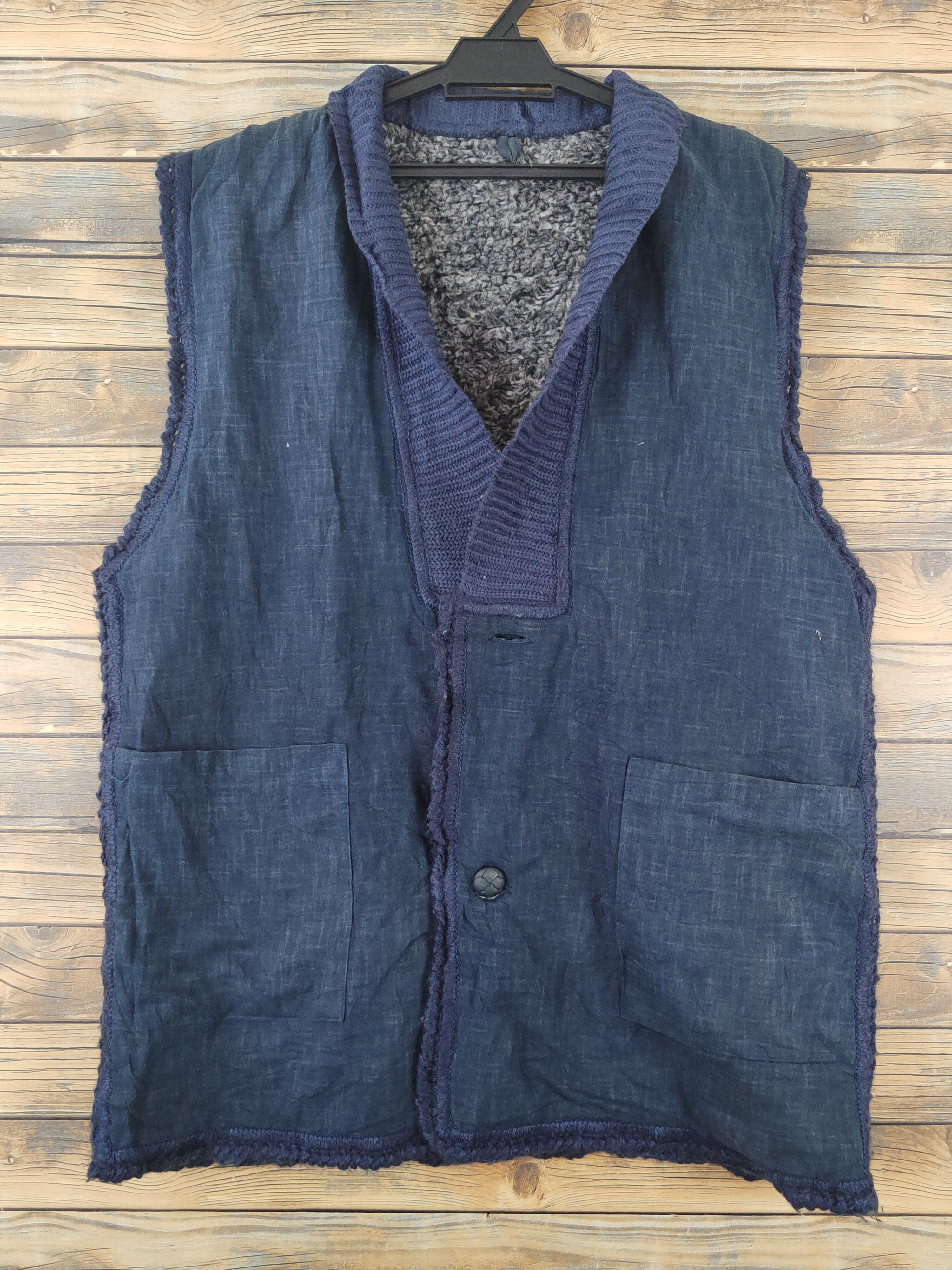 Other Vintage Collection Japanese Brand Navy Vests Size US L / EU 52-54 / 3 - 1 Thumbnail