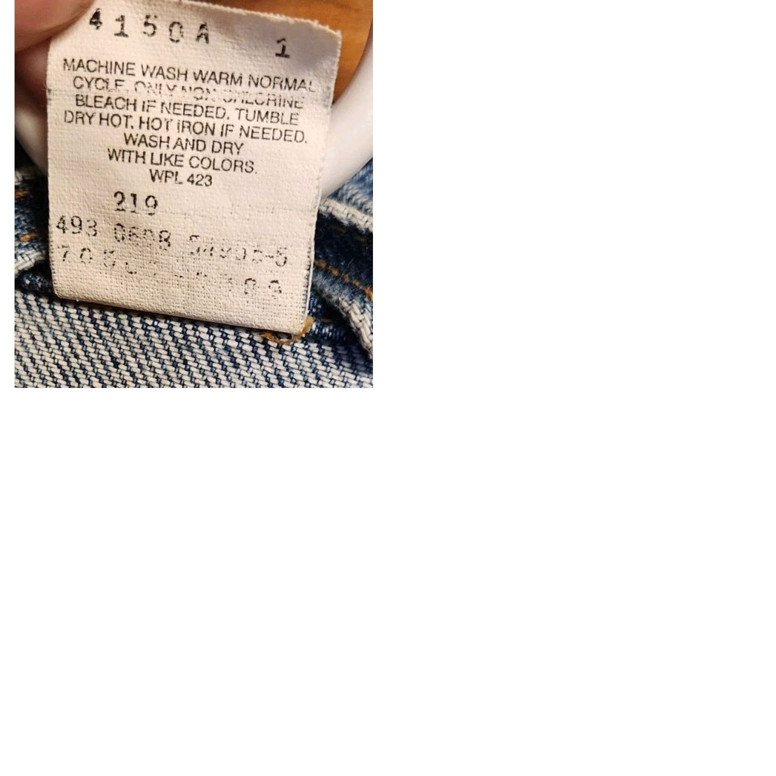 Levi's VINTAGE Levi's 70507-0389 Denim Jean Trucker Jacket Mens M Medium Blue USA MADE 90s Retro Classic Grunge Rock Punk Hipster 70507-0389 Mens Jacket Size US 31 - 9 Thumbnail