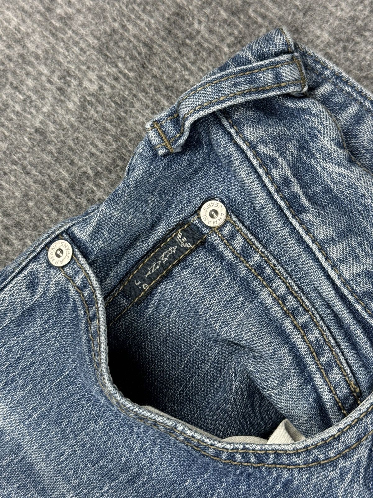 Armani × Vintage Vintage Armani straight fit denim jeans Size US 30 / EU 46 - 7 Thumbnail