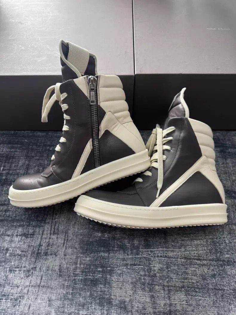 Rick Owens Rick Owens Main Line Black and Grey Inverted Triangle Size US 5 / EU 37 - 4 Thumbnail