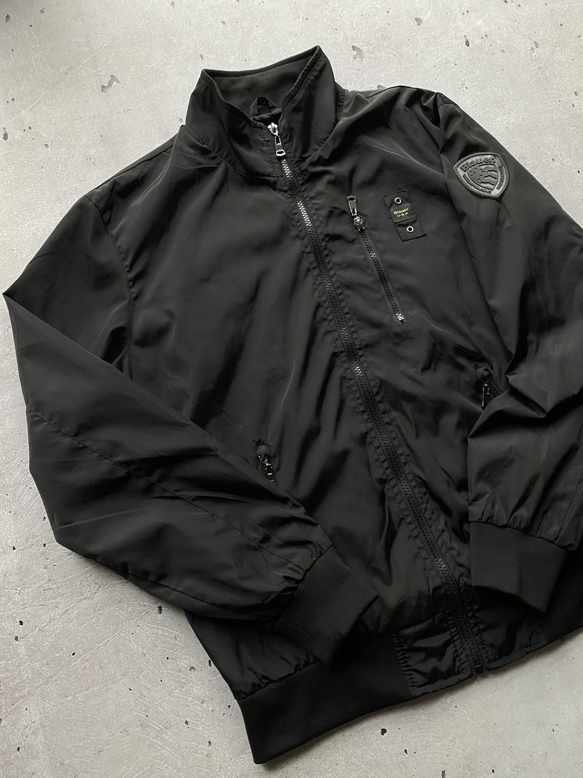 Vintage Vintage 90s Blauer USA Black Military Bomber Jacket Rare Y2K Size US M / EU 48-50 / 2 - 1 Thumbnail