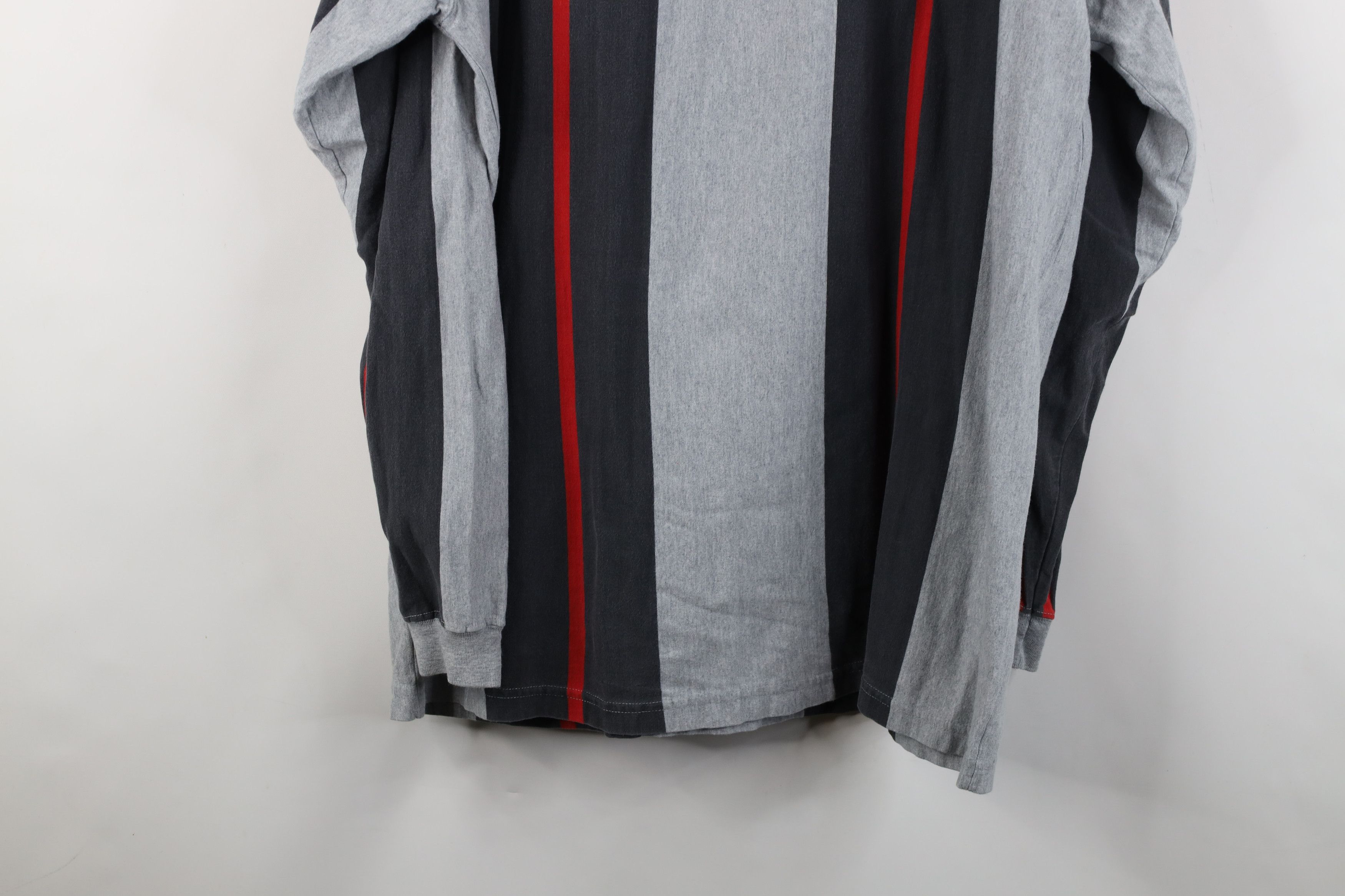 Vintage Vintage 90s Streetwear Long Sleeve Rugby Polo Shirt Gray Size US XL / EU 56 / 4 - 13 Thumbnail