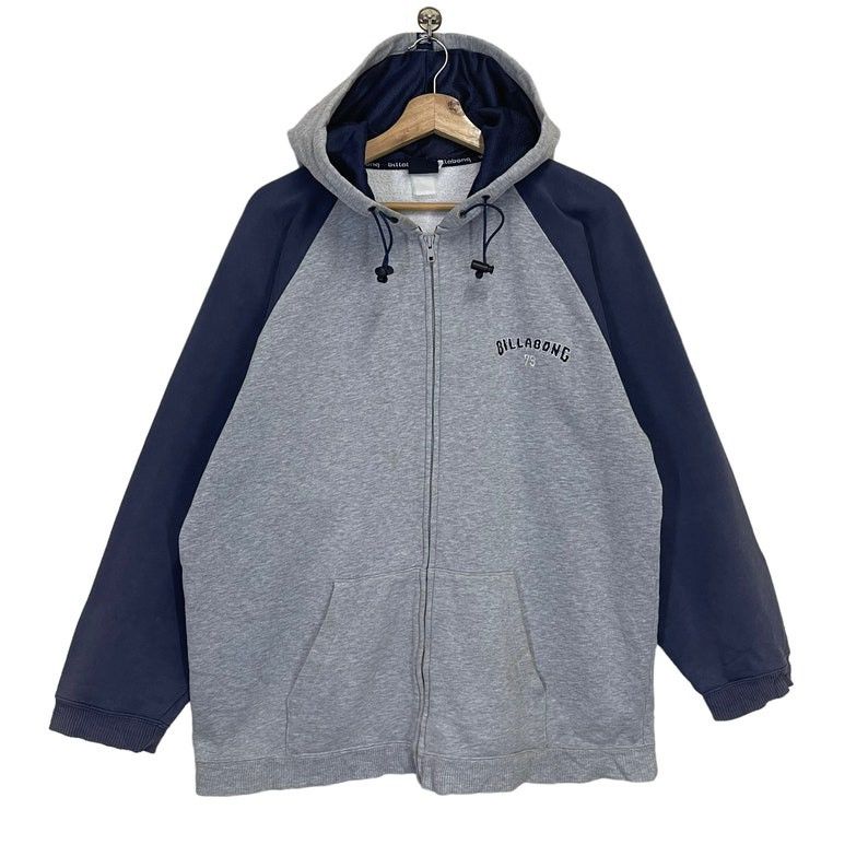 Billabong Vintage 90s Billabong Small Logo Zipper Fullzip Hoodie Size US L / EU 52-54 / 3 - 4 Thumbnail