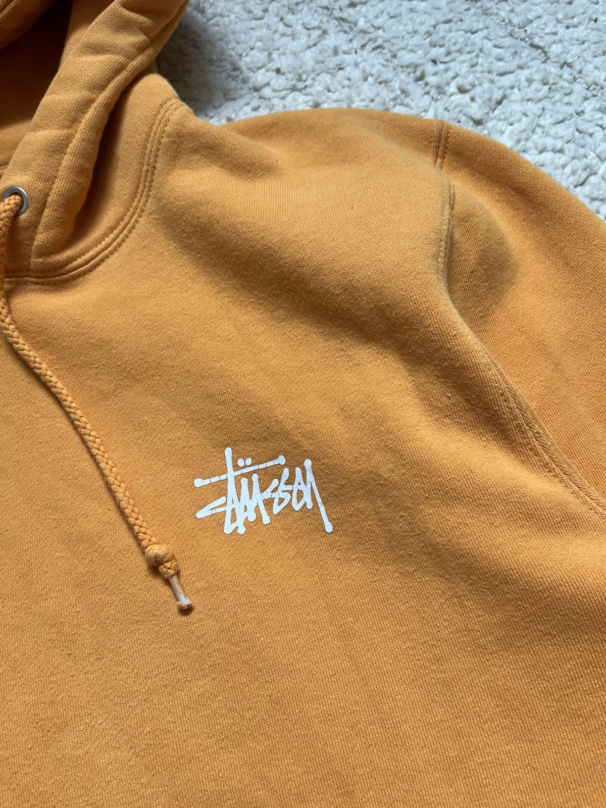 Stussy Stüssy Big Logo Orange Hoodie Size US M / EU 48-50 / 2 - 5 Thumbnail
