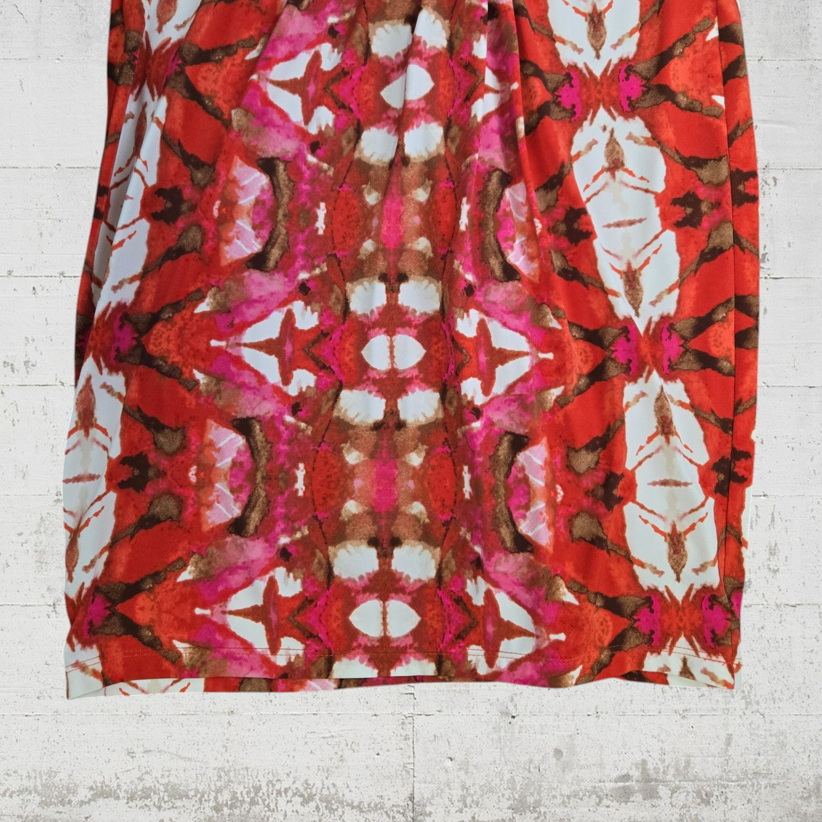 Anne Klein Anne Klein Red Pink Tie Dye Bodycon Dress Size 6 Size M / US 6-8 / IT 42-44 - 3 Thumbnail