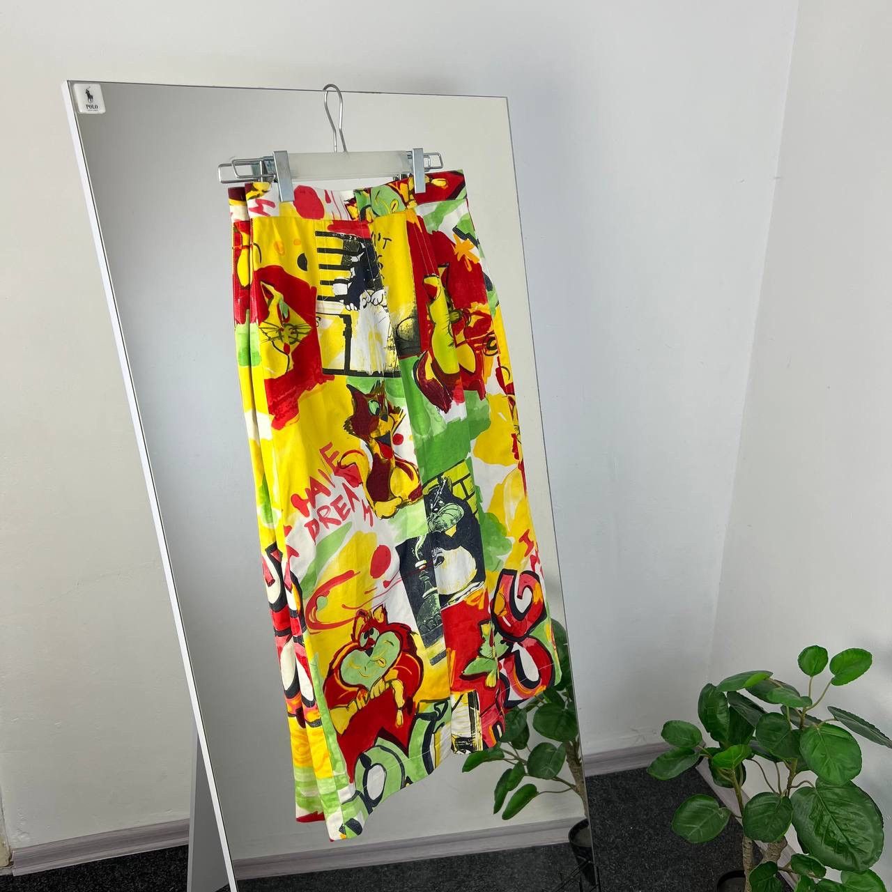 Iceberg Vintage Y2K Iceberg Crazy Cats Allover Print Maxi Skirt Size 32" / US 10 / IT 46 - 2 Thumbnail